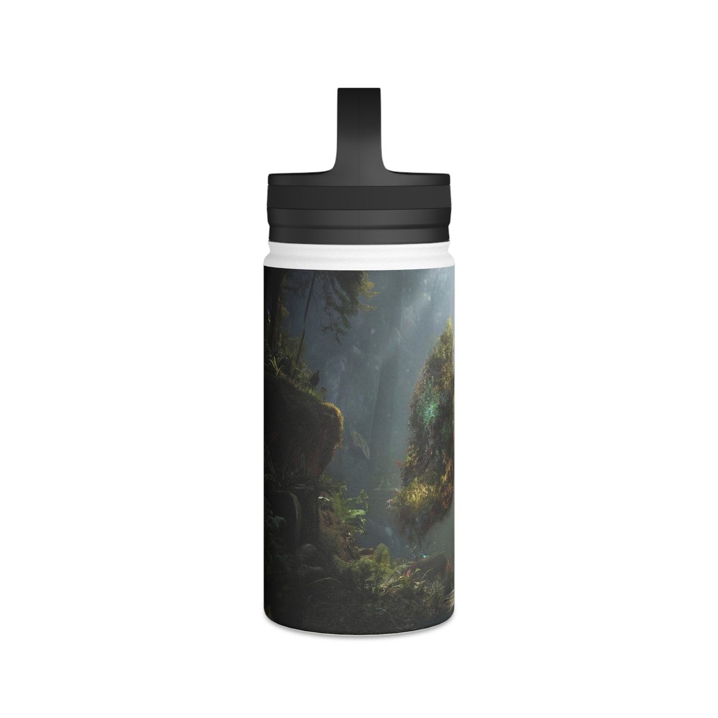 Lungs of the Wild Stainless Steel Water Bottle, Handle Lid – Breath of the Ancient Grove