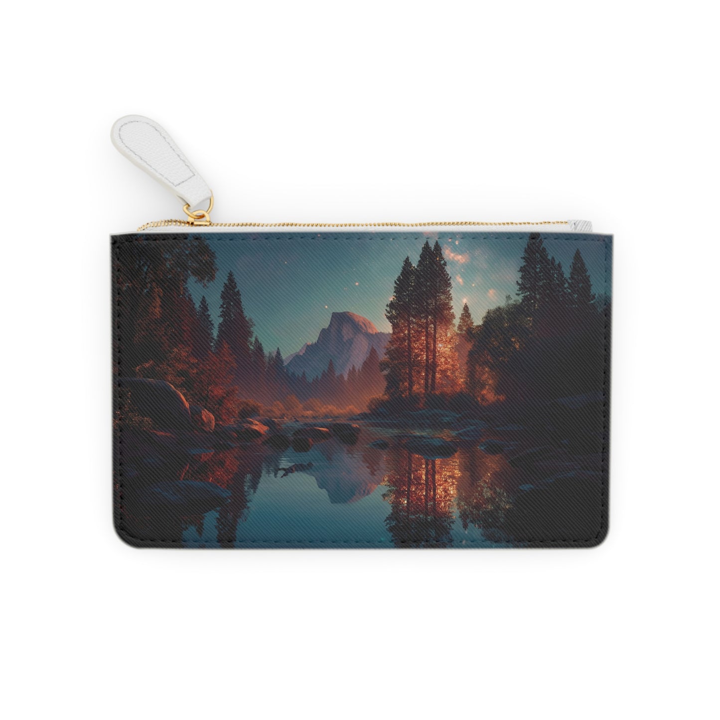 Starlit Half Dome Mini Clutch Bag – Mirror Lake Twilight