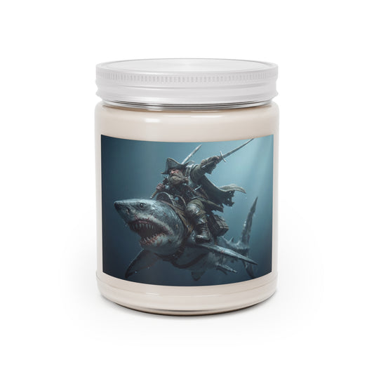 Shark Rider Pirate Candle – Deep Blue Abyss Voyage