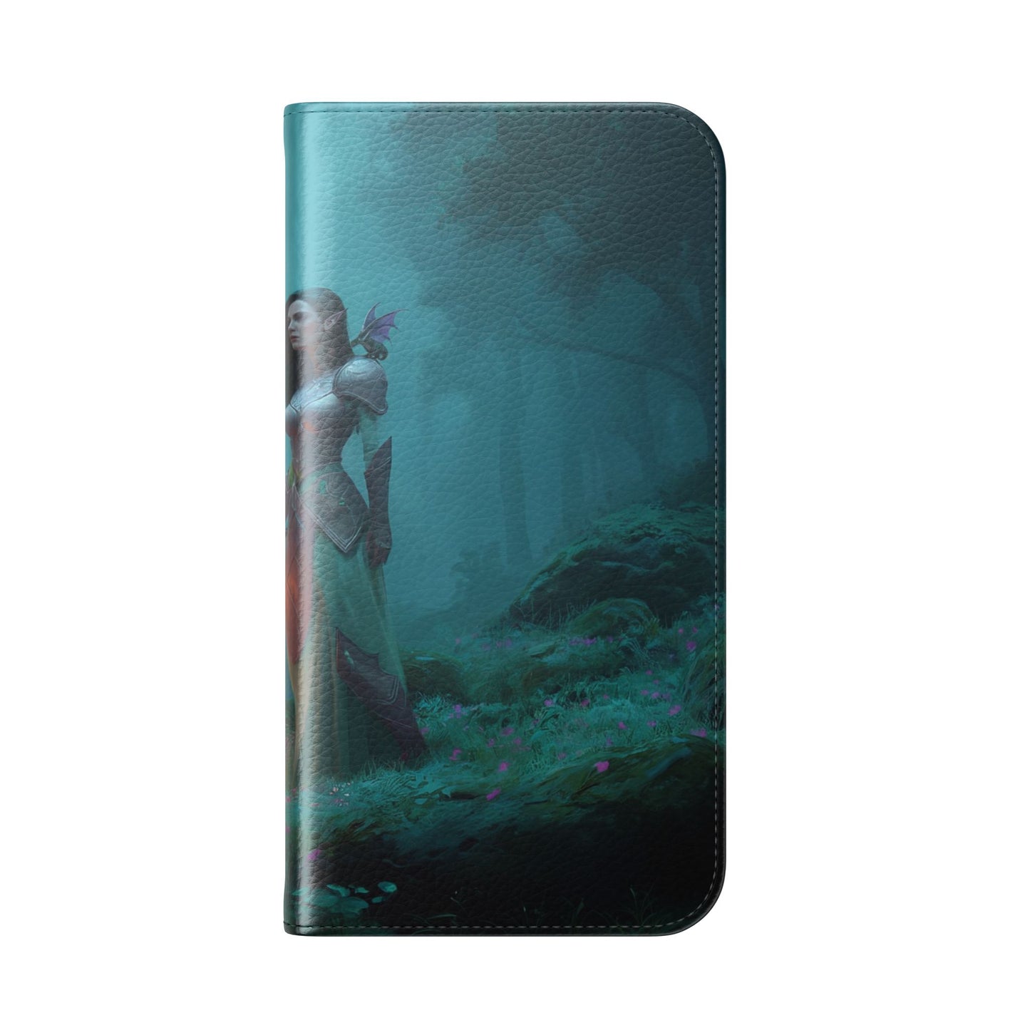 Forest Guardian Flip Cases – Elven Sentinel with Glowing Blade