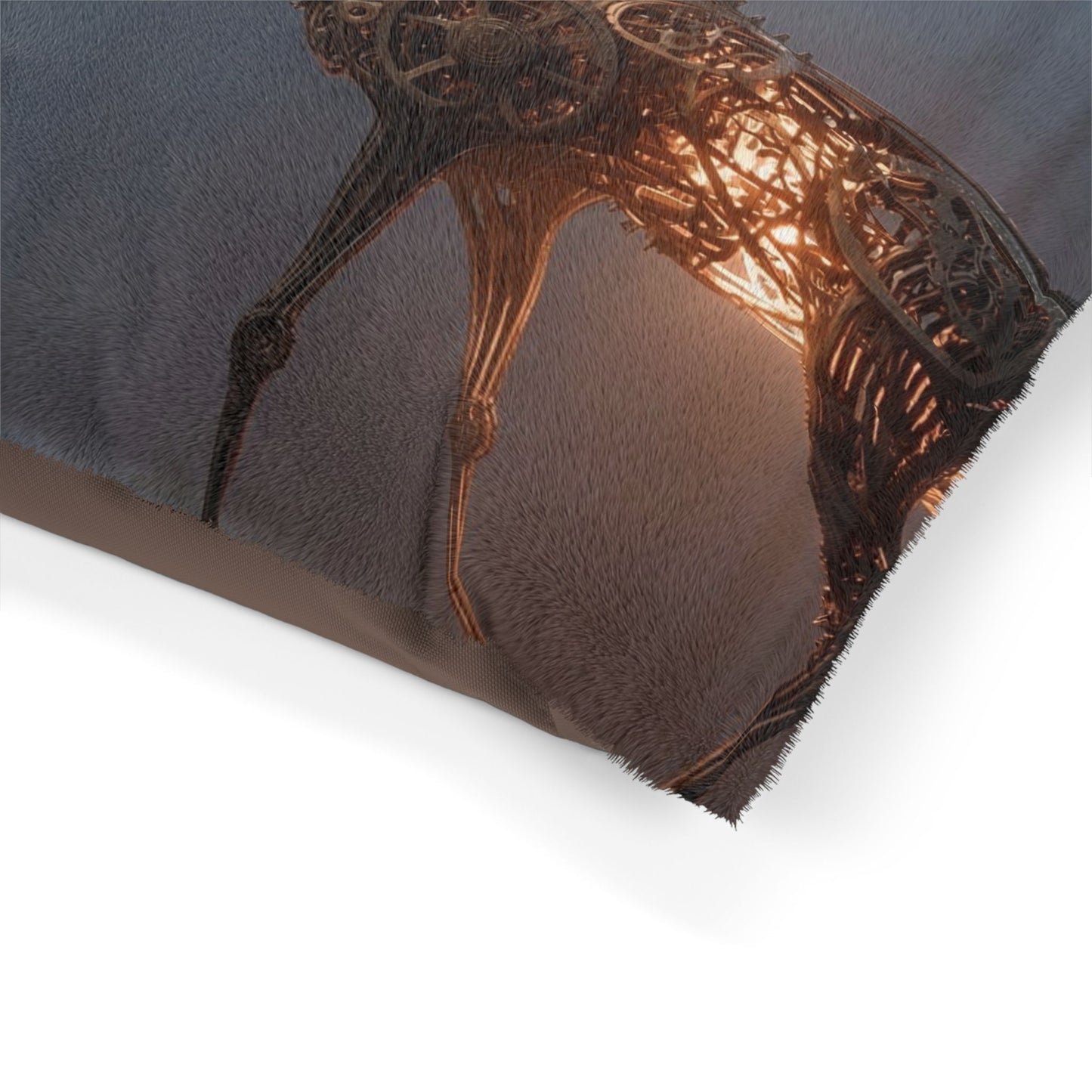 Steampunk Stag Pet Bed – Gilded Gearheart Forest Dweller