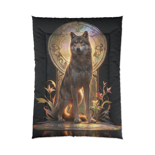 Regal Wolf Comforter – Throne of Illuminated Twilight