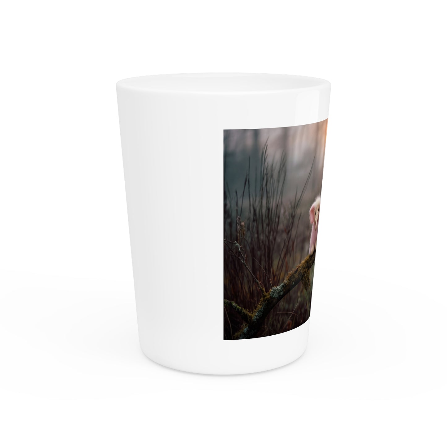 Mossy Branch Trio Shot Glass – Fuzzy Elephants at Sunset