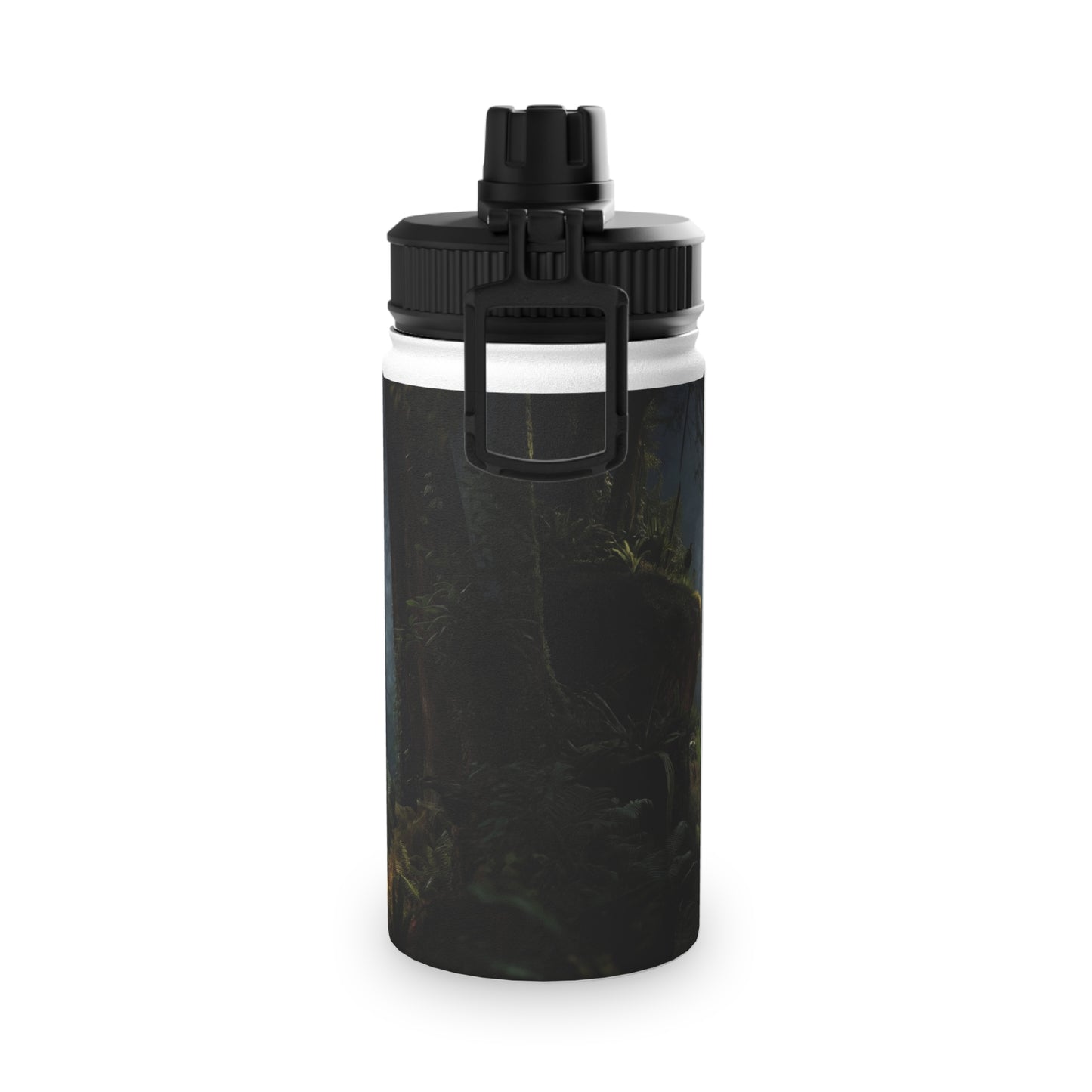 Lungs of the Forest Stainless Steel Water Bottle, Sports Lid – Breath of Ancient Canopy