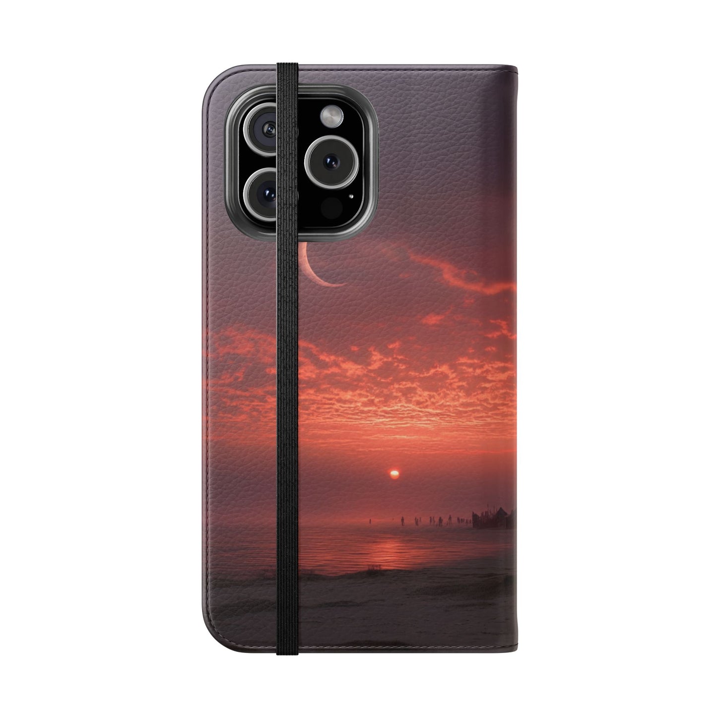 Twilight Sentinel Flip Cases – Moonlit Stairway to the Horizon