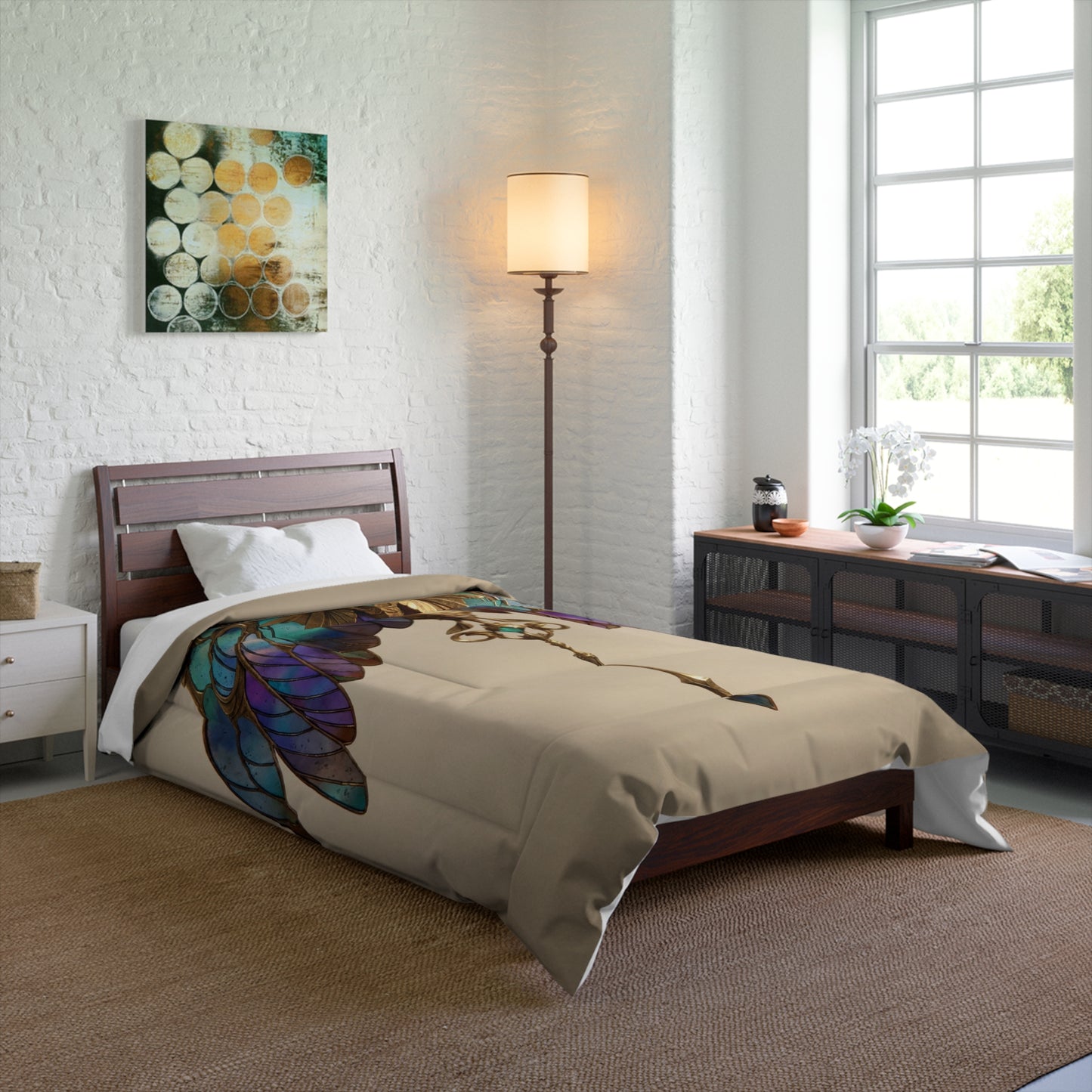 Celestial Phoenix Key Comforter – Wings of Twilight and Starlight