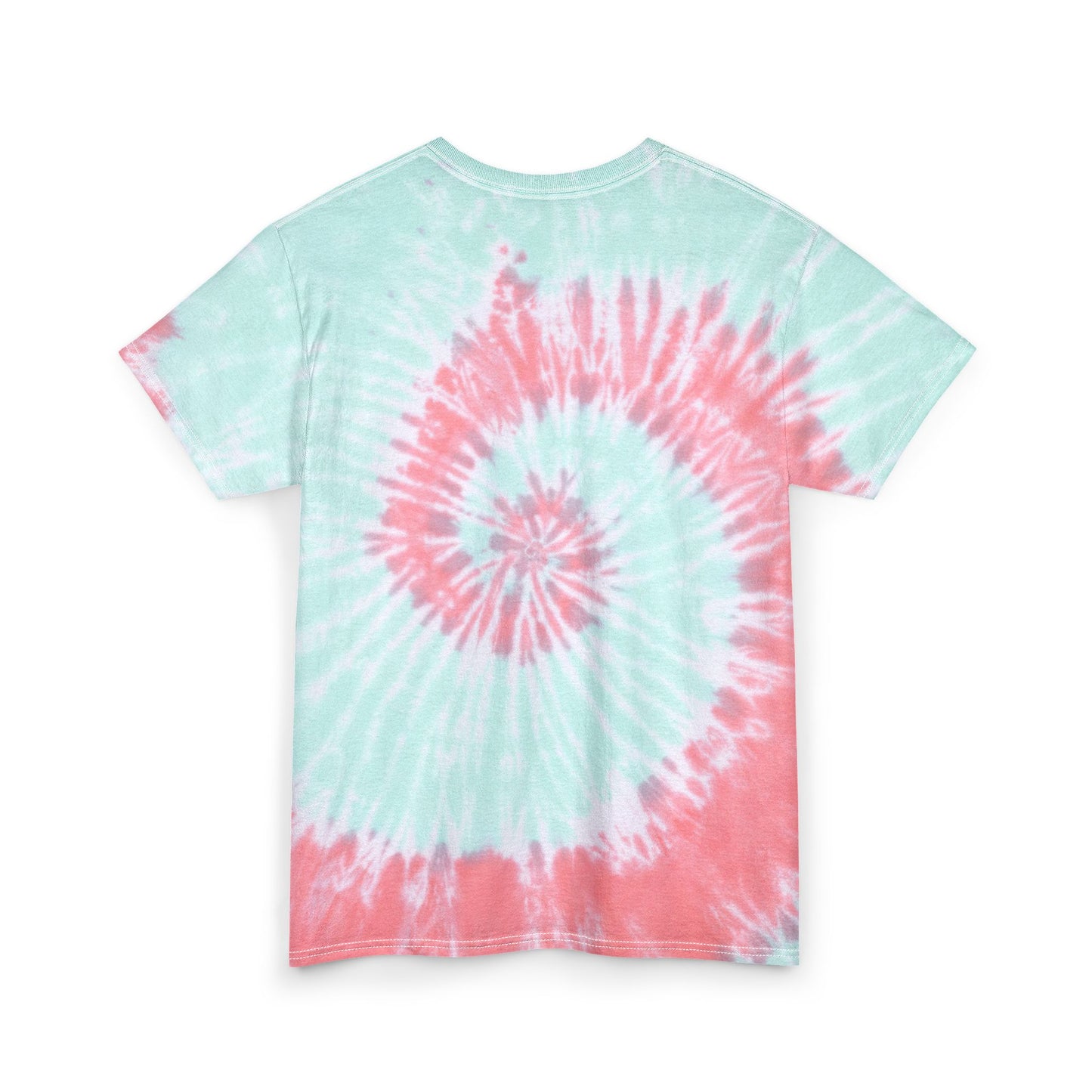Golden Hour Wolf Unisex Tie Dye Cotton Tee – Amber Sentinel Portrait