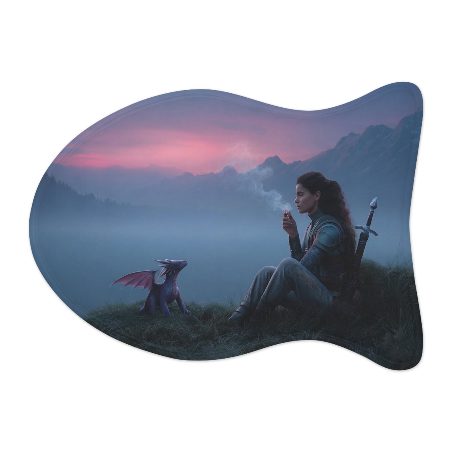 Misty Mountain Sentinel Pet Feeding Mats – Twilight Breaker Companion