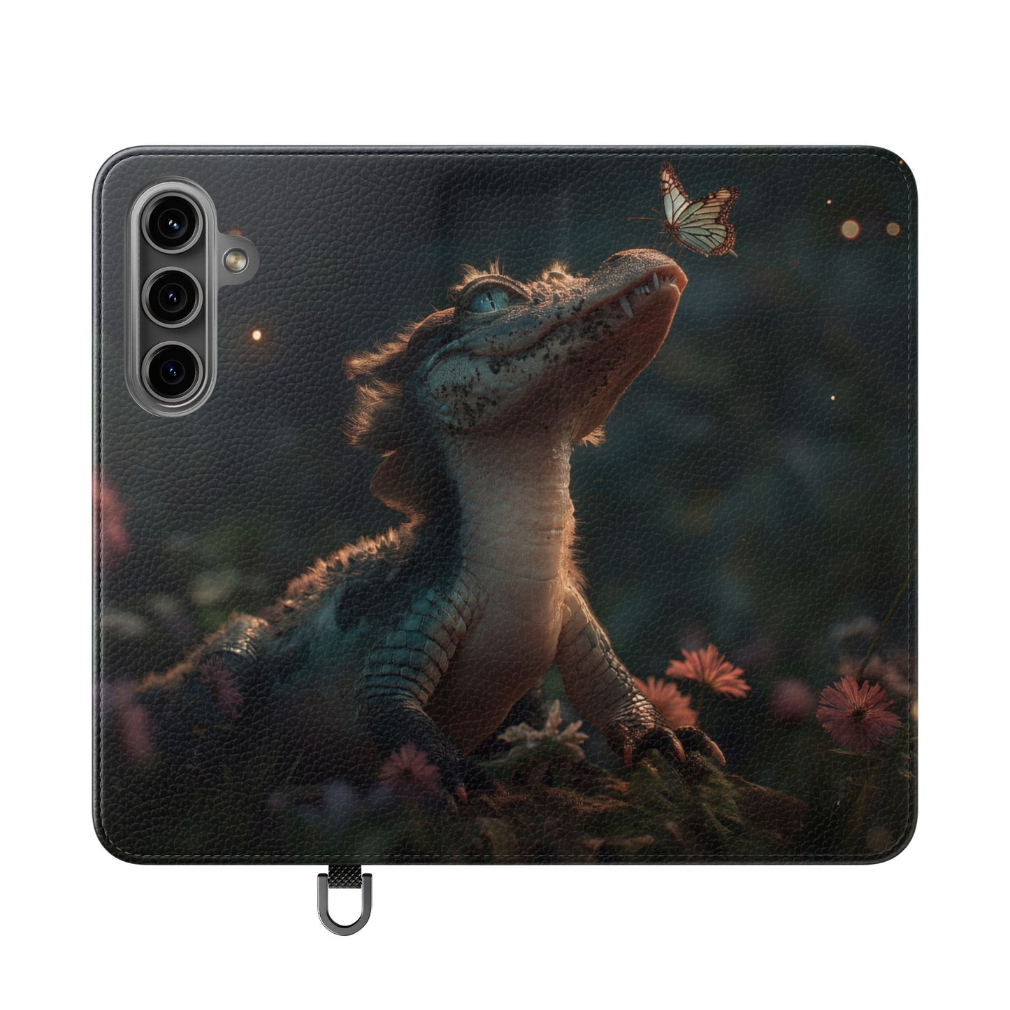 Crocodile Butterfly Flip Cases – Tender Guardian with Moth Companion