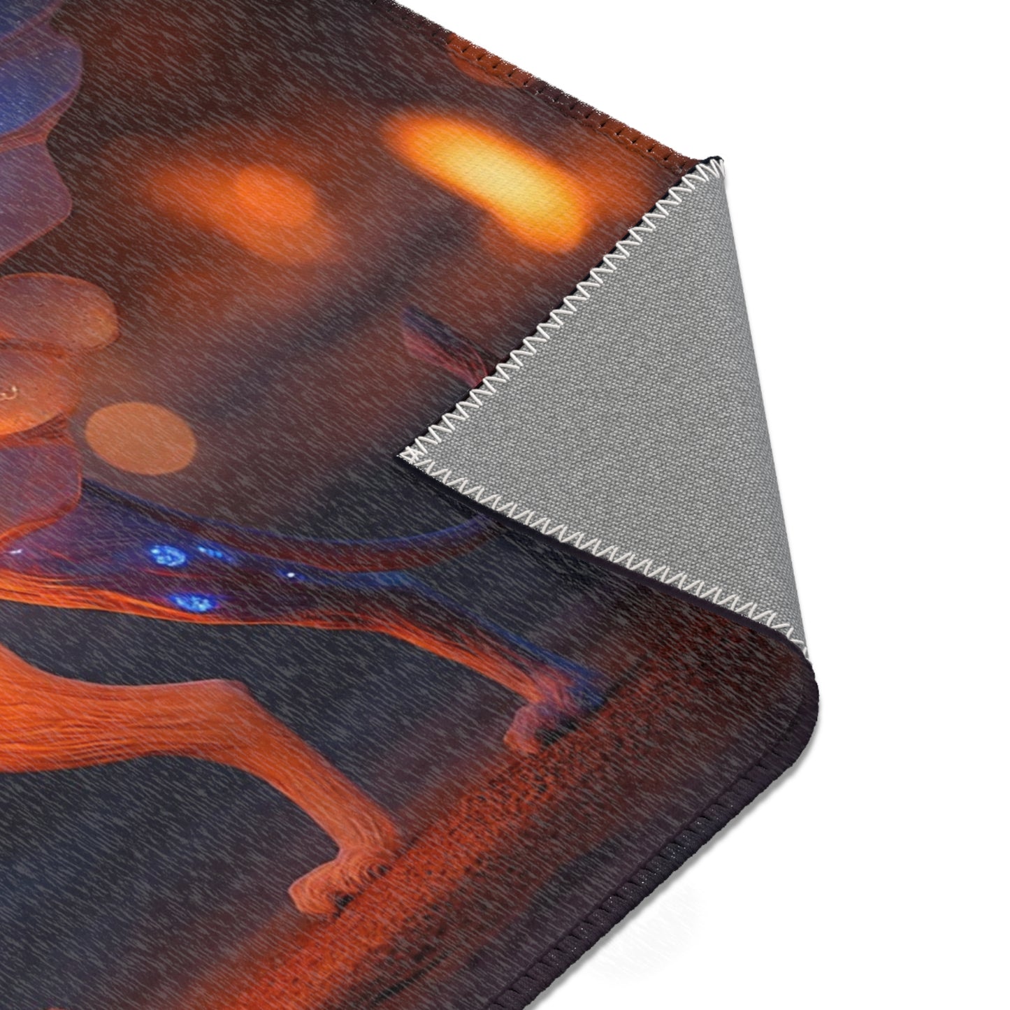 Celestial Lynx Area Rugs – Twilight Wingscape with Glowing Veins