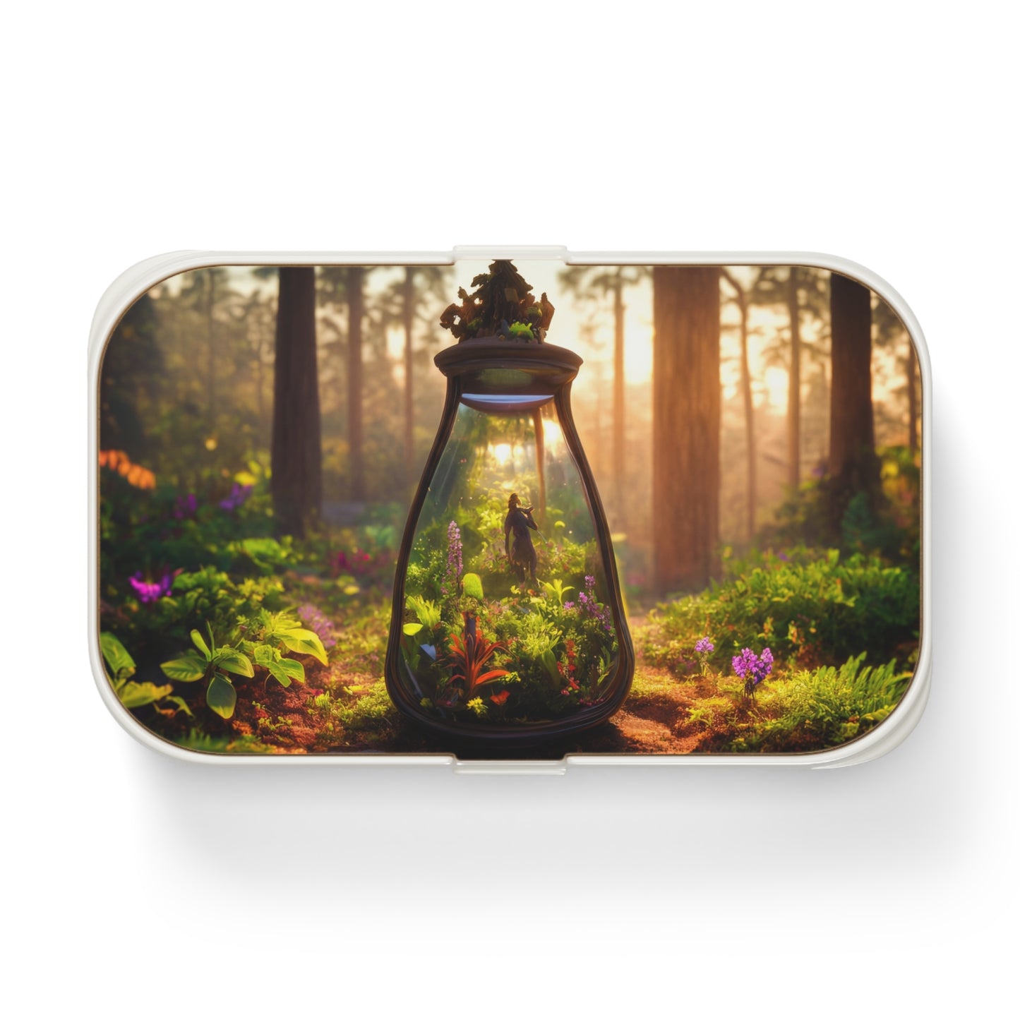 Enchanted Forest Terrarium Bento Lunch Box – Pocket-Sized Wilderness Sanctuary