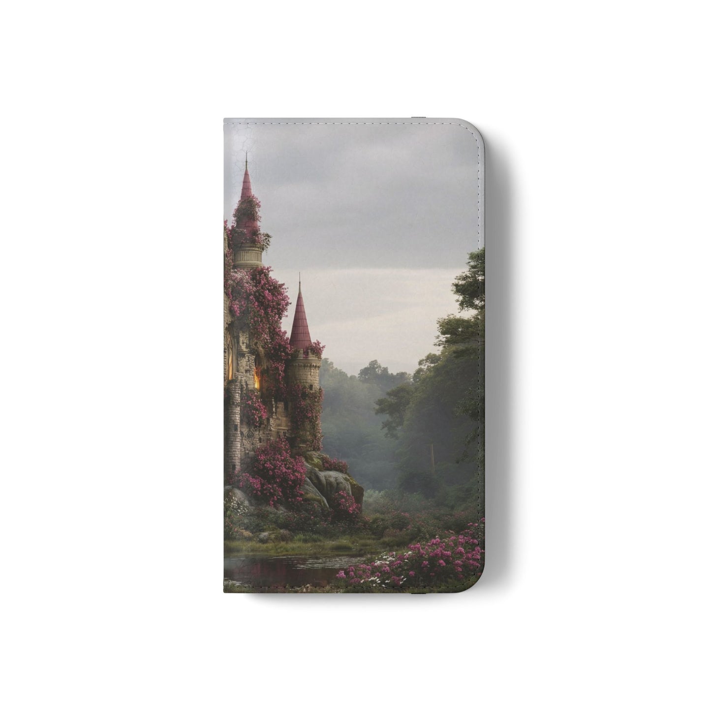 Blossom Spire Flip Cases – Pink Ivy Gothic Castle Cover