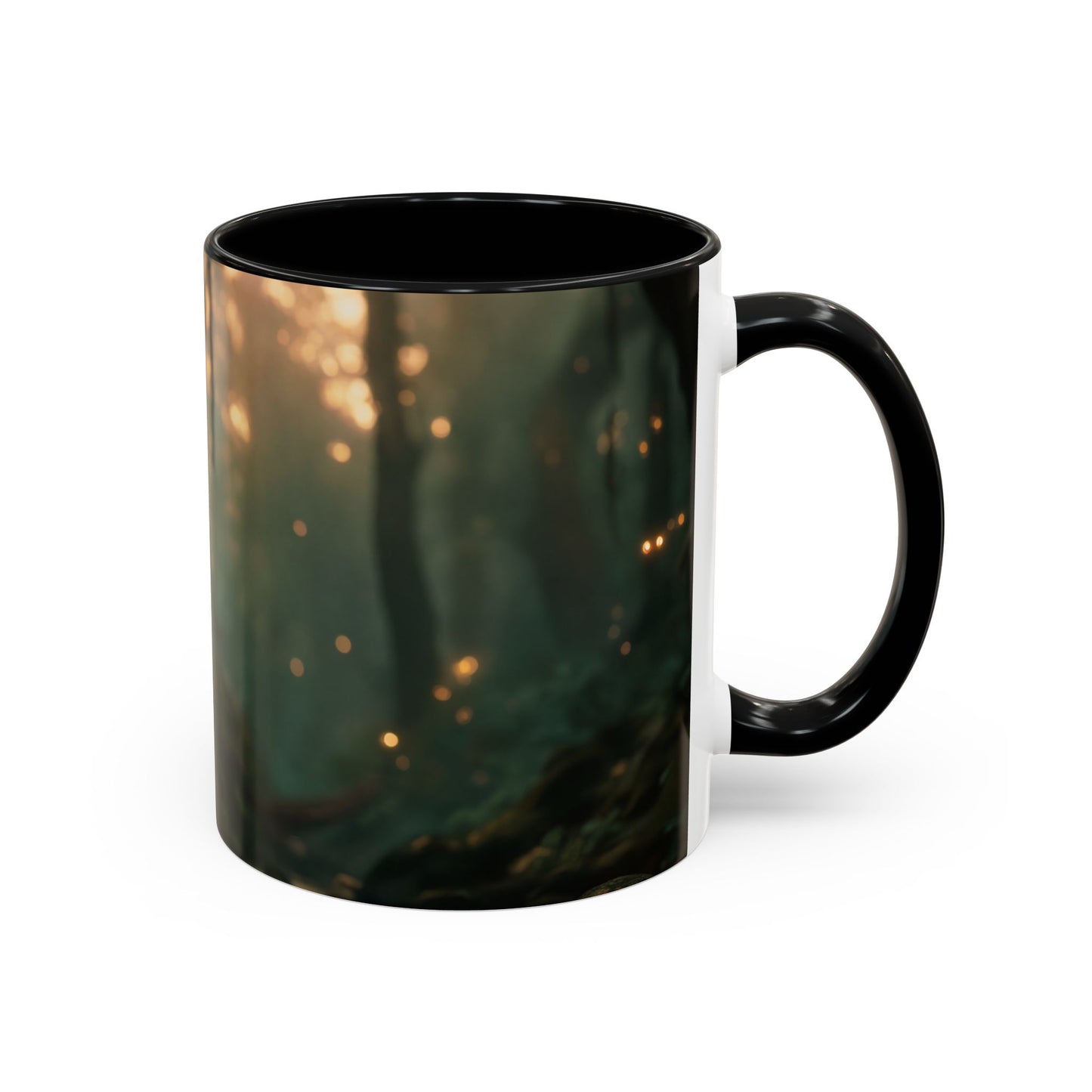 Winged Guardian Accent Coffee Mug (11, 15oz) – Twilight Forest Sentinels