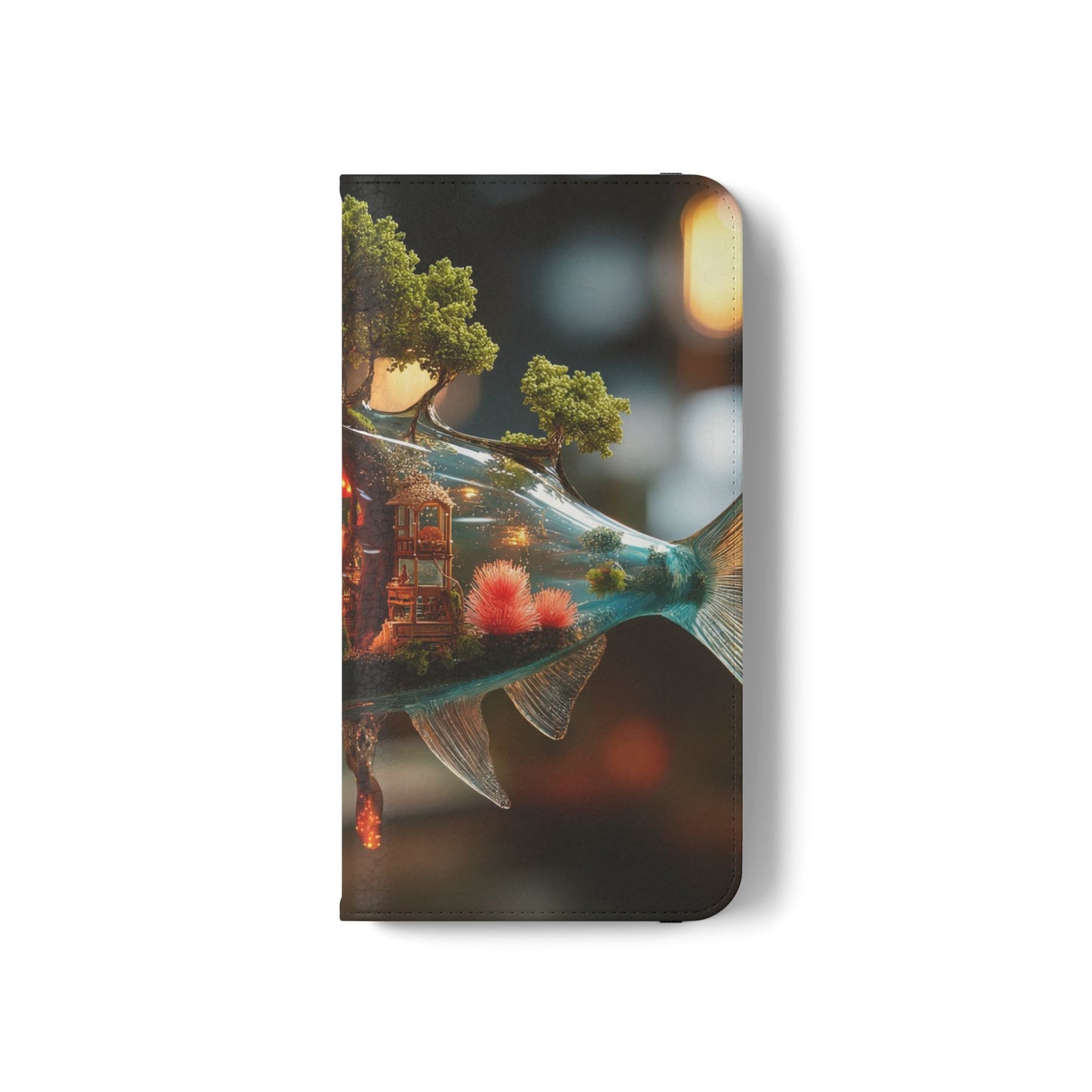 Forest Fish Flip Case – Liquid Glowwood Dreamscape