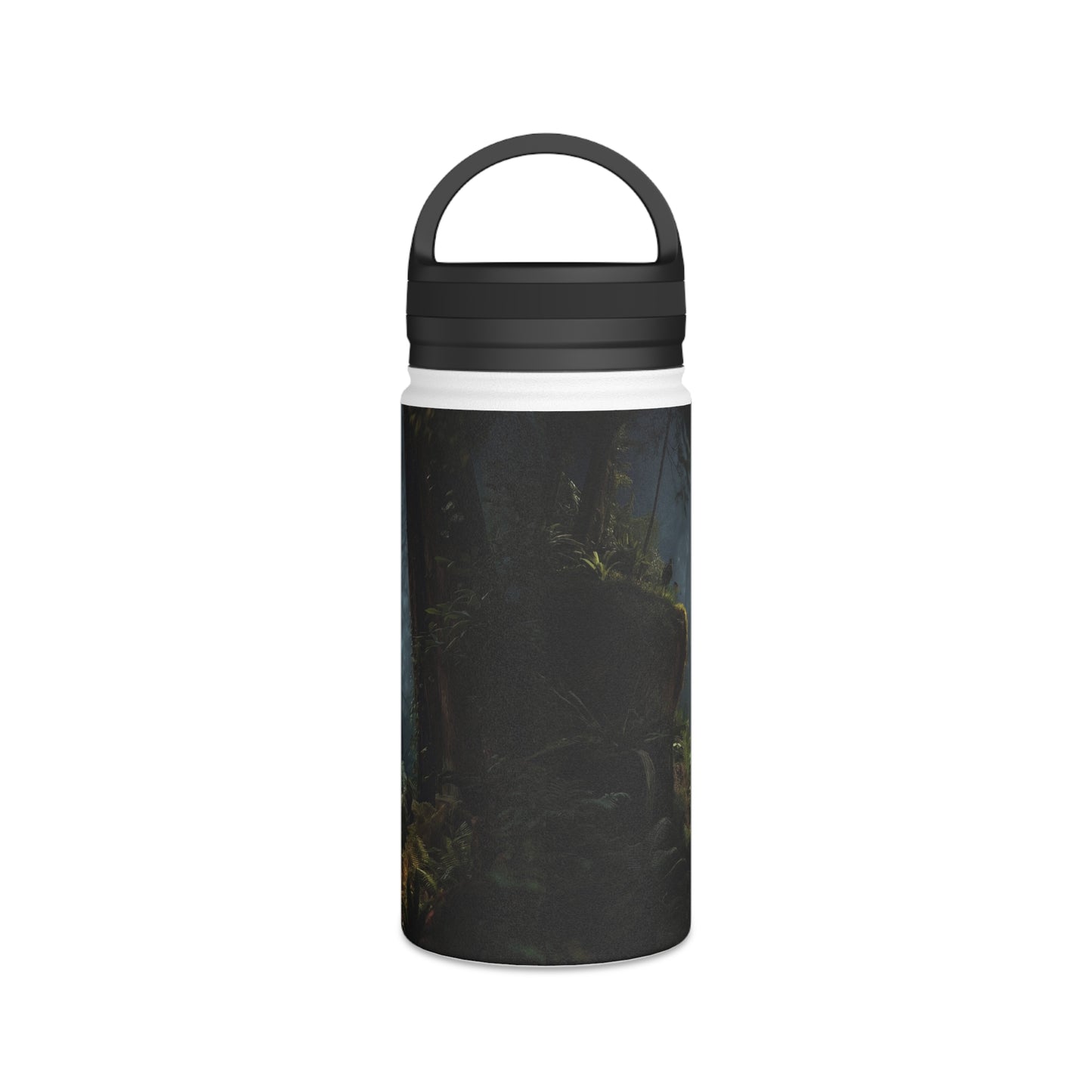 Lungs of the Forest Stainless Steel Water Bottle, Handle Lid – Breath of Ancient Canopy