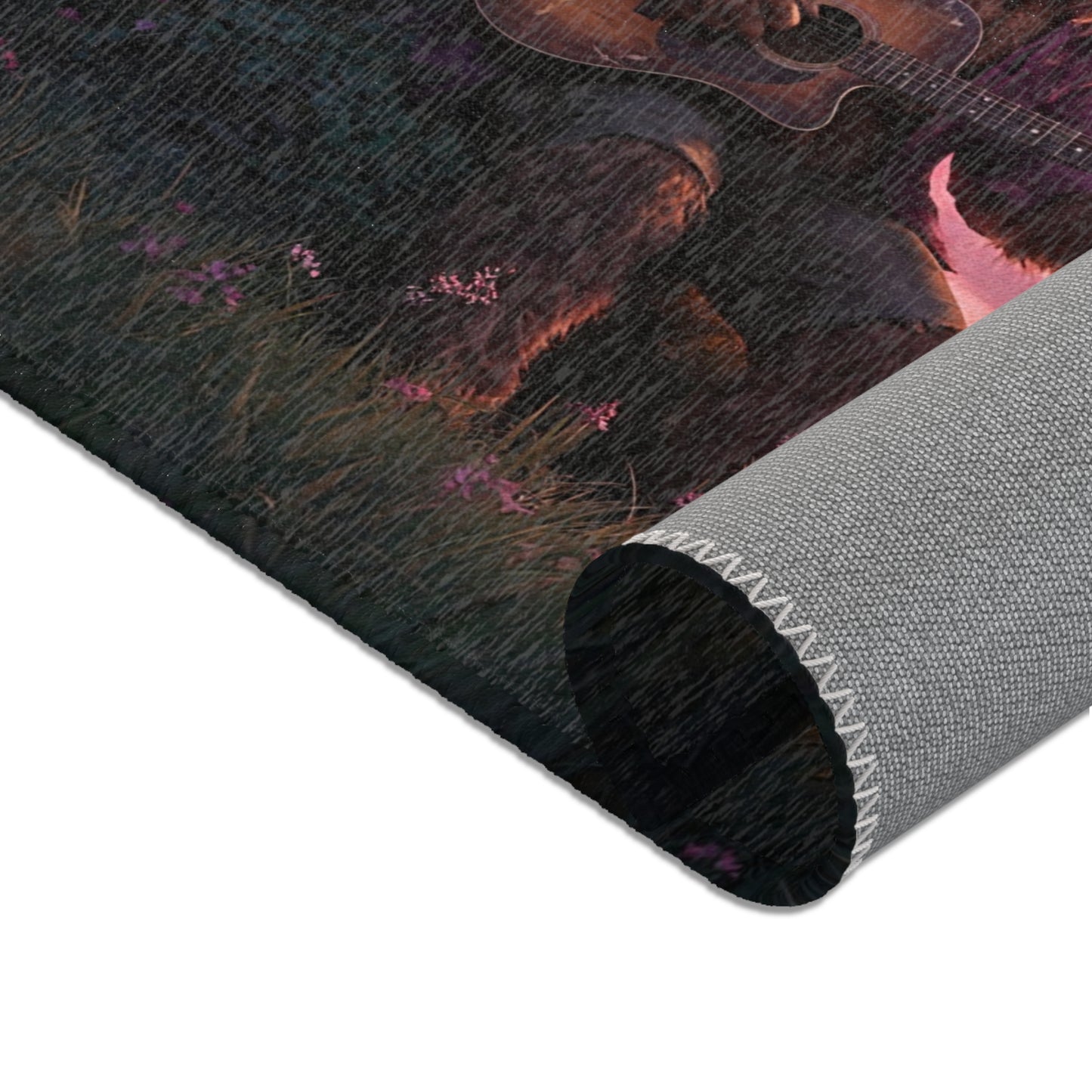 Folklore Giant Guitarist Rug – Twilight Cemetery Serenade