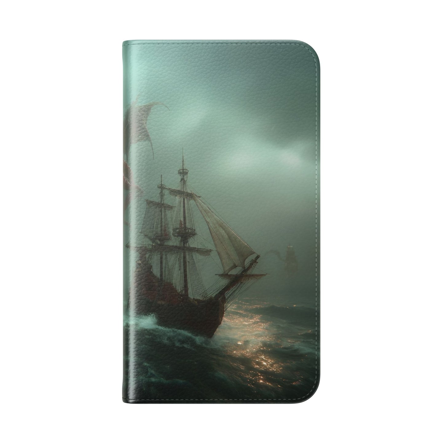 Leviathan Dragon Flip Cases – Crimson Sentinel at Sea