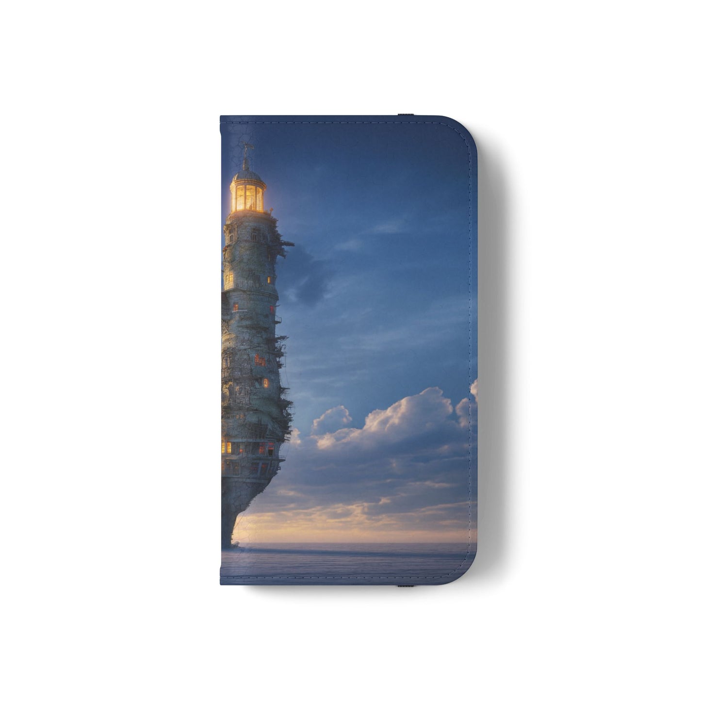 Twilight Sentinel Flip Cases – Lighthouse on a Storm-Tossed Sea