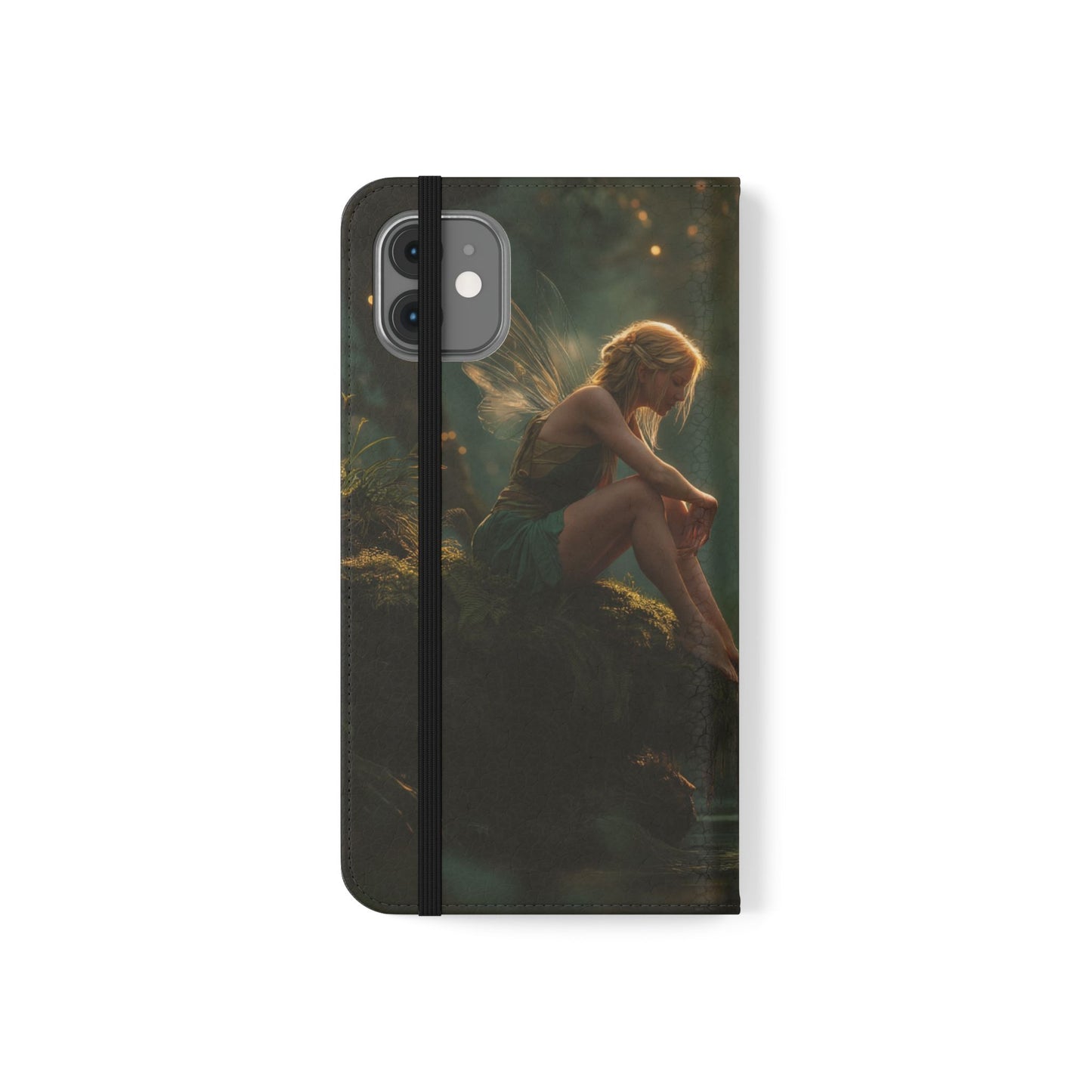 Mossy Bank Fairy Flip Cases – Golden Hour Sentinel Portrait