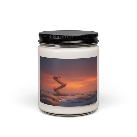 Spiral Stairway Sunset Scented Soy Candle, 9oz – Standing at the Edge of Twilight