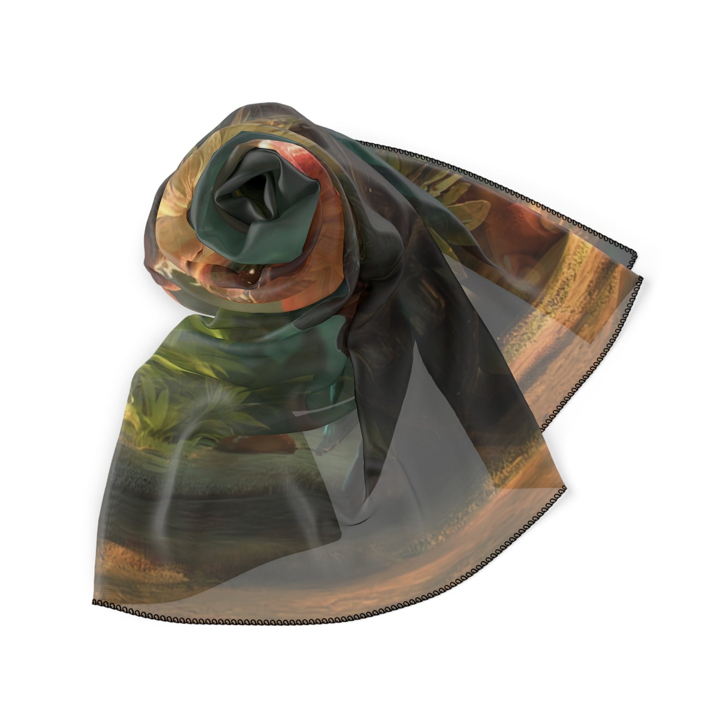 Mushroom Knight Poly Scarf – Sunlit Jungle Guardian