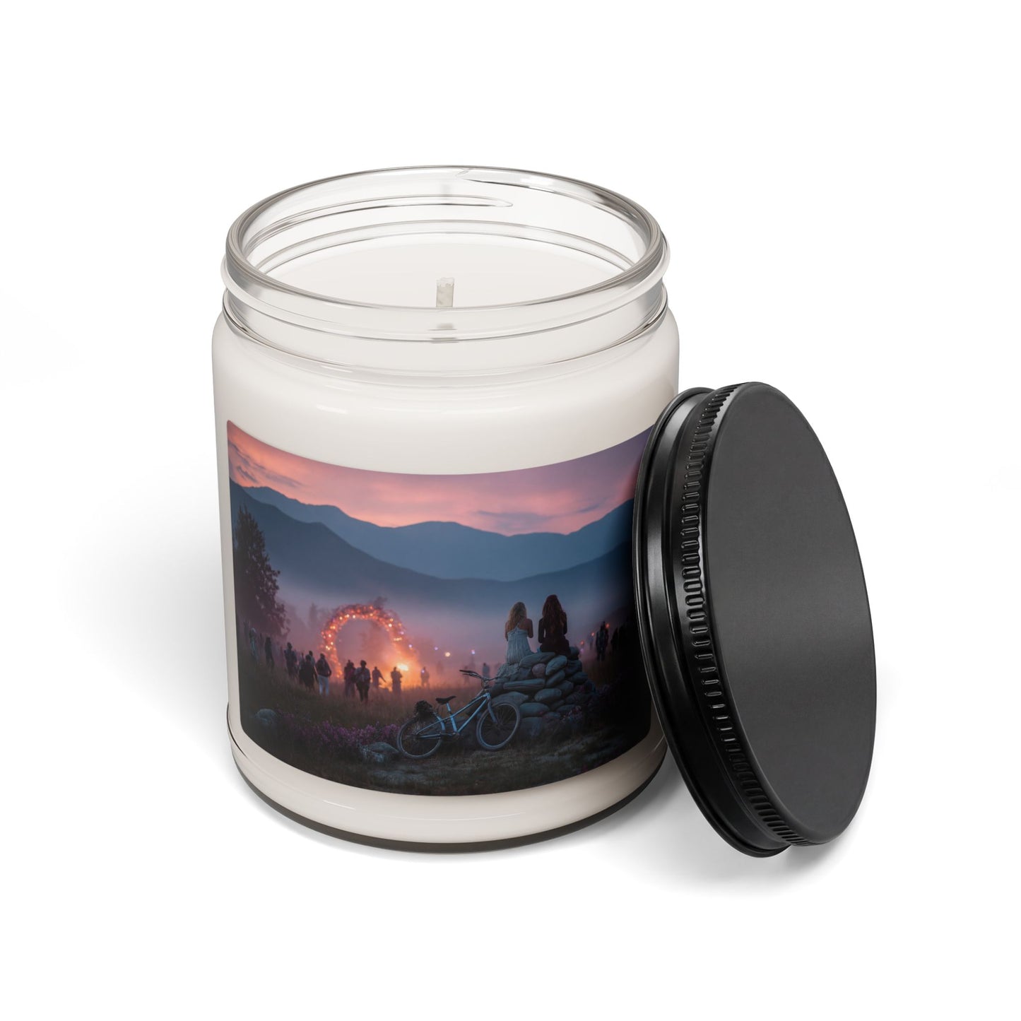 Sunset Portal Scented Soy Candle, 9oz – Two Souls at the Twilight Arch