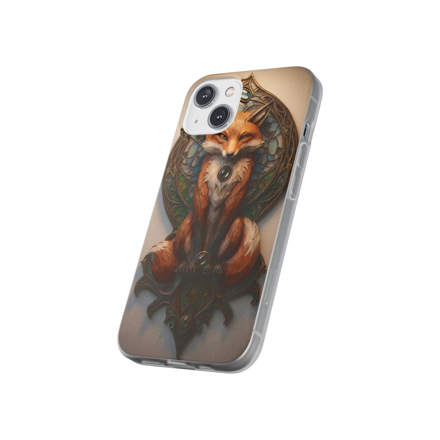 Fox Sentinel Flexi Cases – Amber Glaze and Stained Glass Reverie