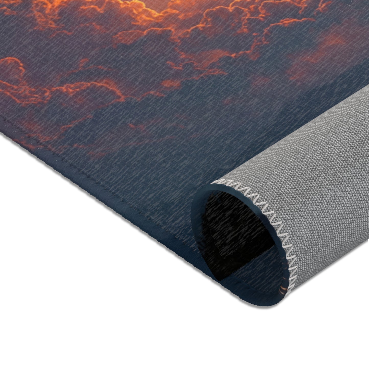 Celestial Fire Comet Area Rugs – Twilight Skyfall Dreamscape