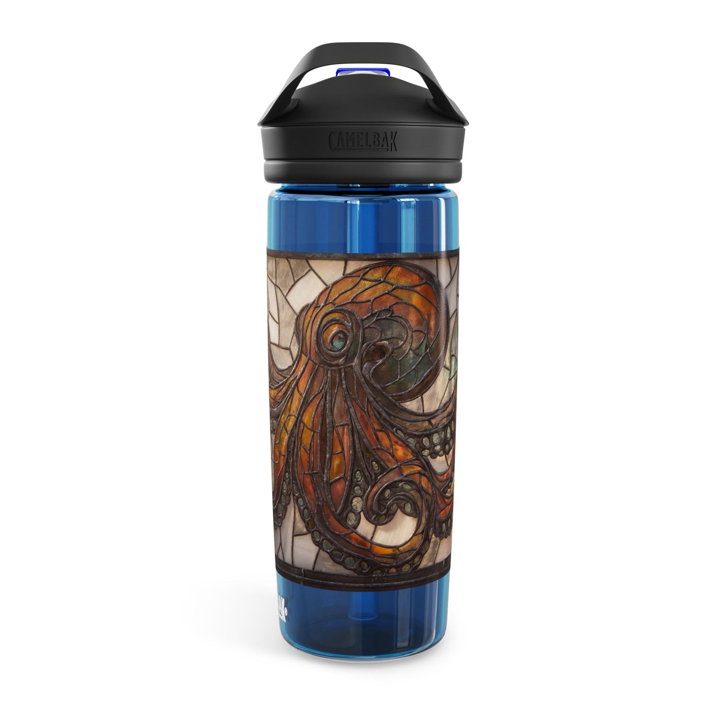 Stained Glass Octopus CamelBak Eddy® Water Bottle, 20oz\25oz – Amber Depths & Copper Currents