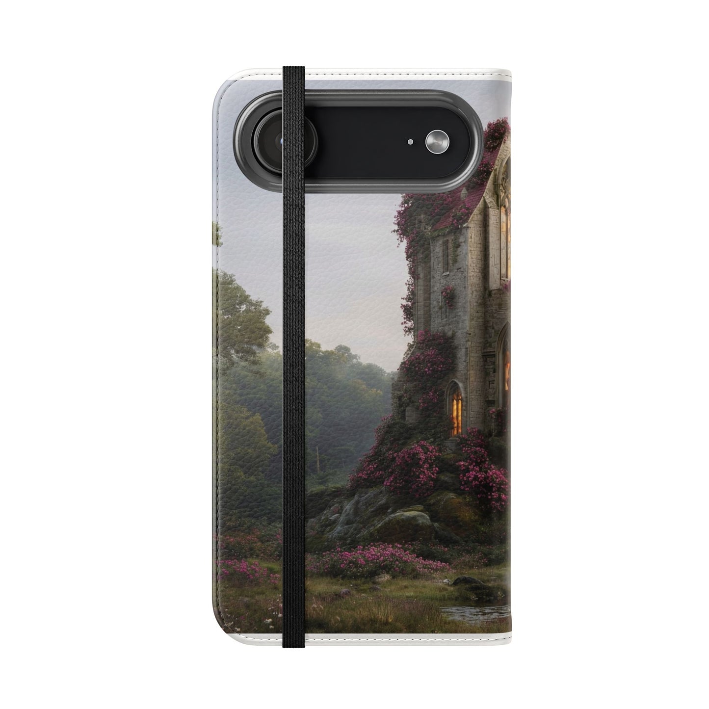 Blossom Spire Flip Cases – Pink Ivy Gothic Castle Cover