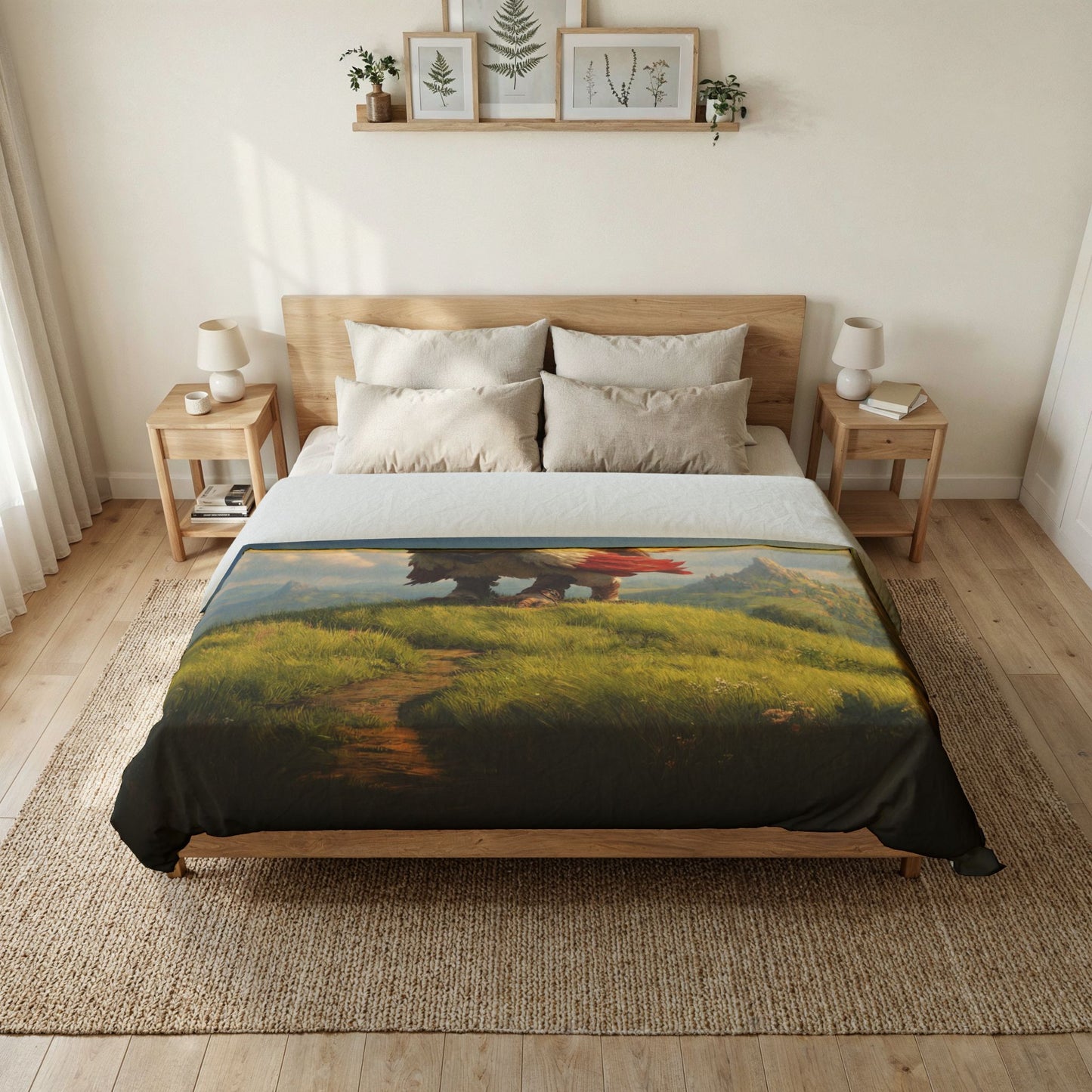 Skybound Griffin CotTON Duvet Cover – Sunlit Ridge Companion