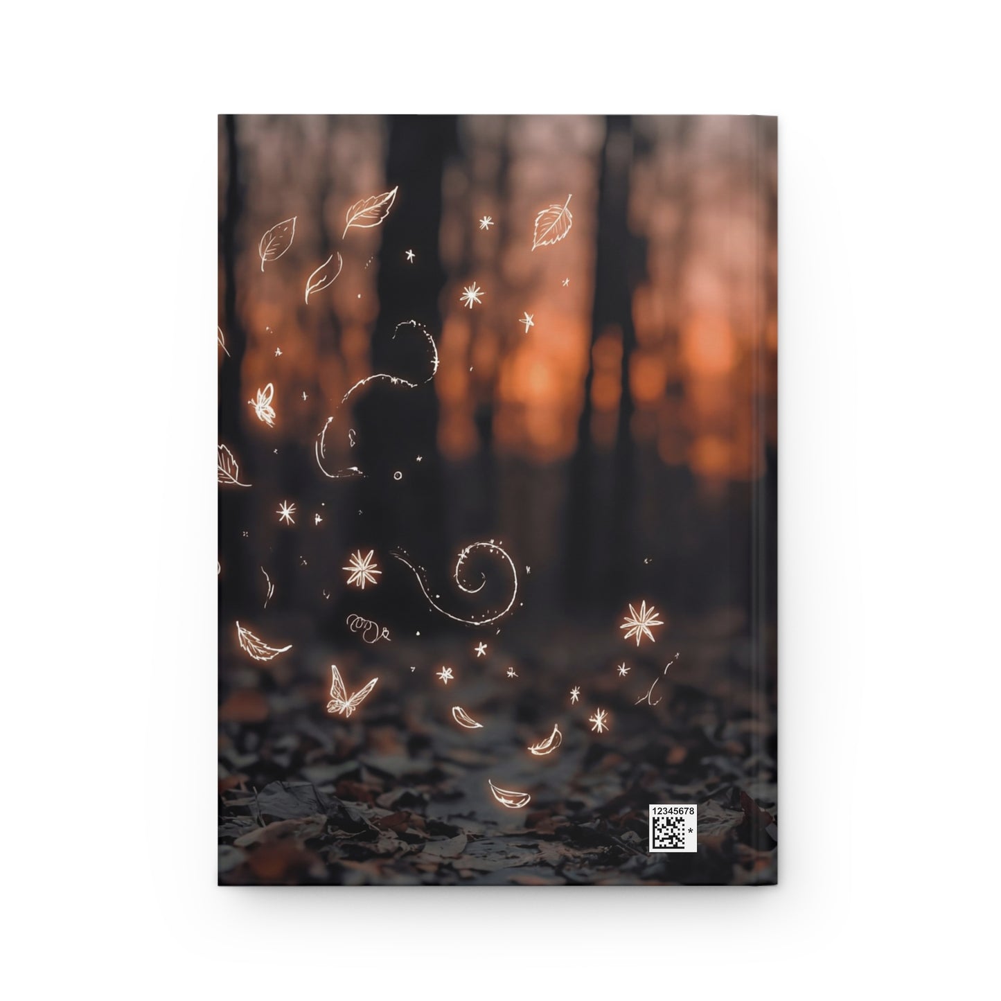 Whimsical Cat Forest Journal Matte – Glow of Autumn Magic