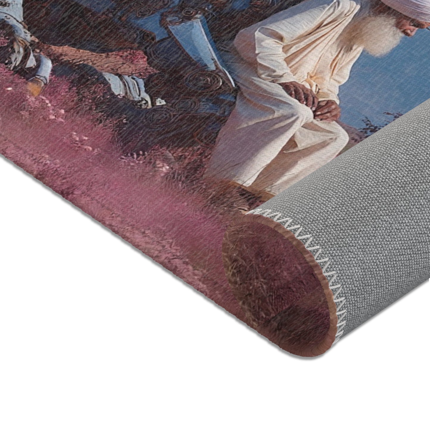Sage on Mechanical Steed Area Rug – Desert Bloom Serenity