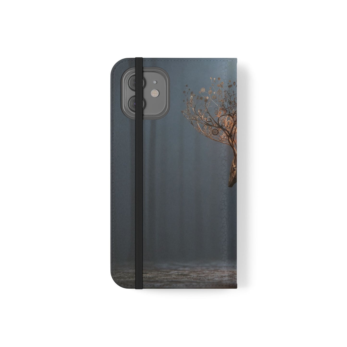 Mechanical Deer Flip Cases – Gears and Twilight Forest Guardian