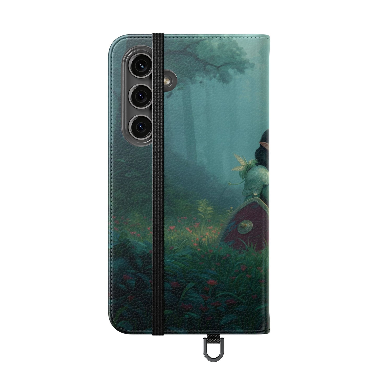 Woodland Sentinel Flip Cases – Green Knight in Misty Grove