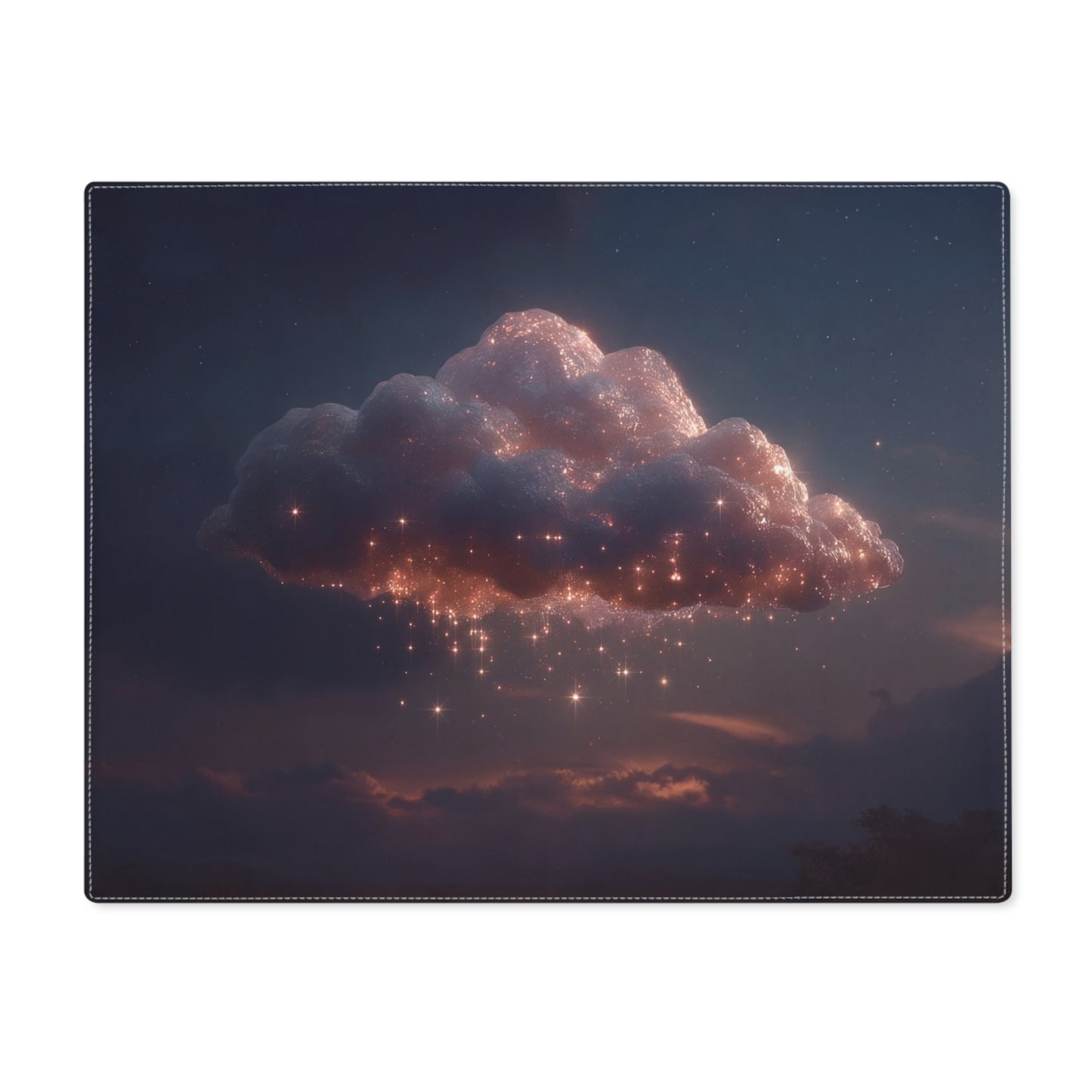Celestial Cloud Placemat – Starlight Gathering at Dusk