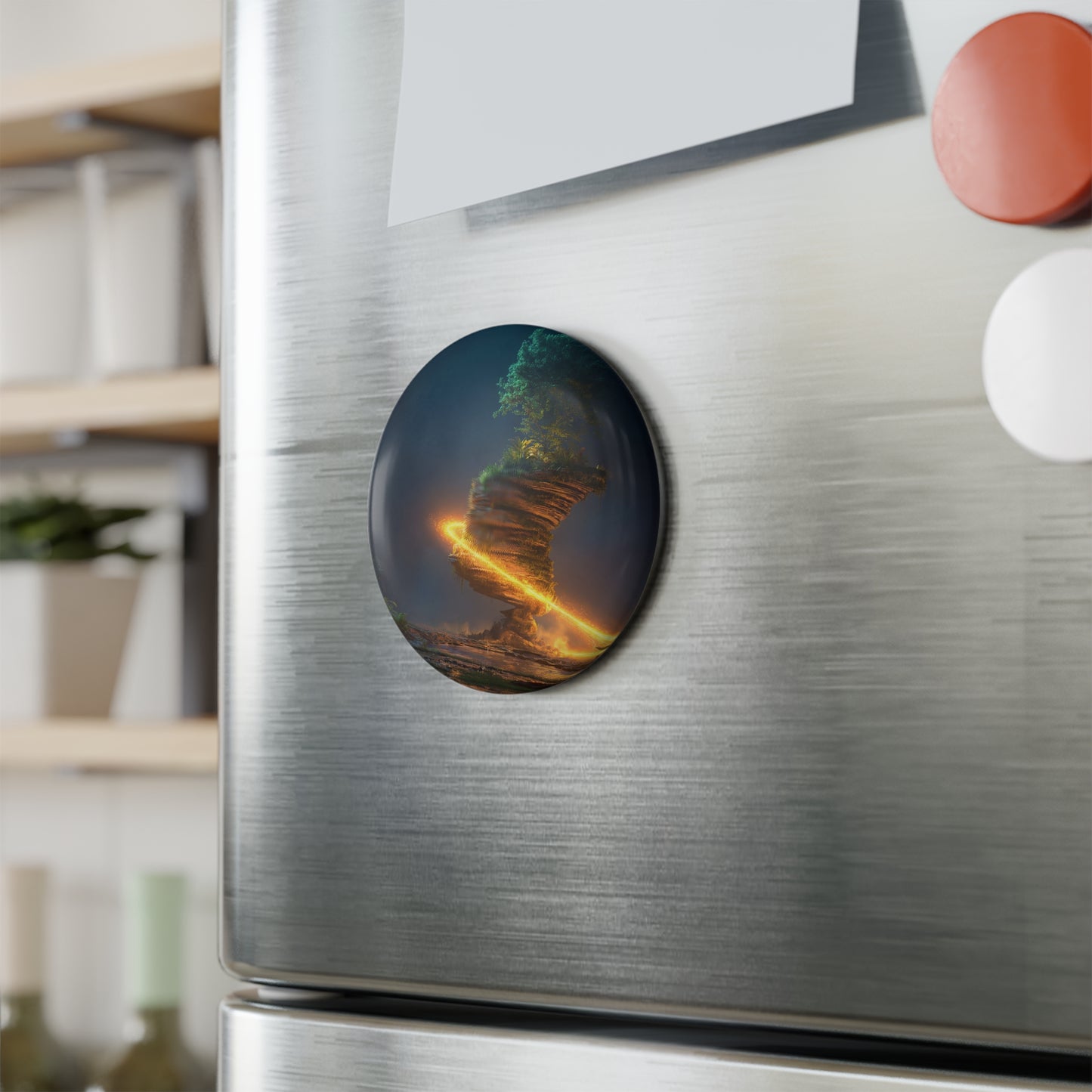 Floating Island Tree Magnet – Luminous Jungle Portal