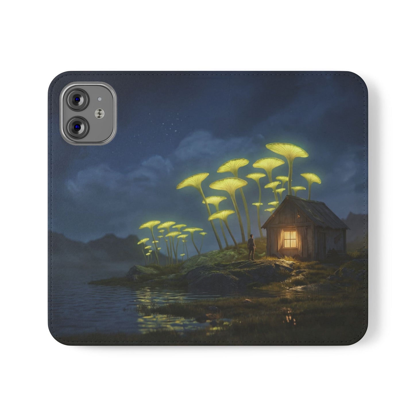 Glowing Mushroom Cottage Flip Cases – Whispering Grove Nightlight