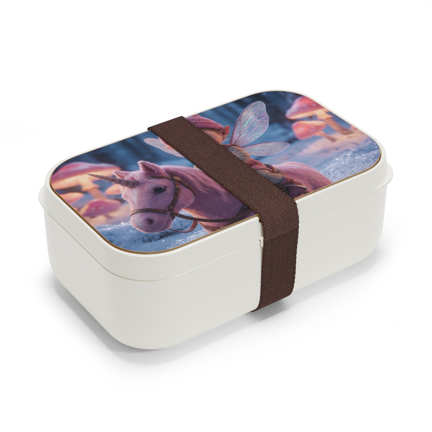 Pink Unicorn Fairy Rider Bento Box – Winter Enchanted Forest Lunch Kit