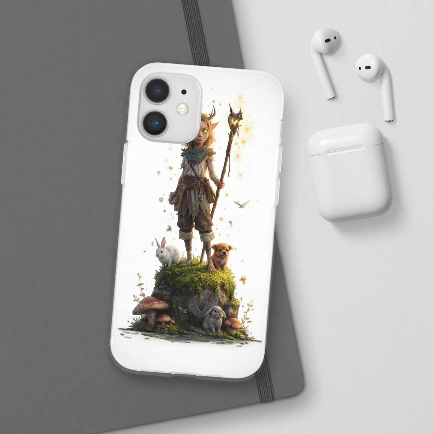 Forest Sentinel Flexi Cases – Luminescent Deerhorn Guardian