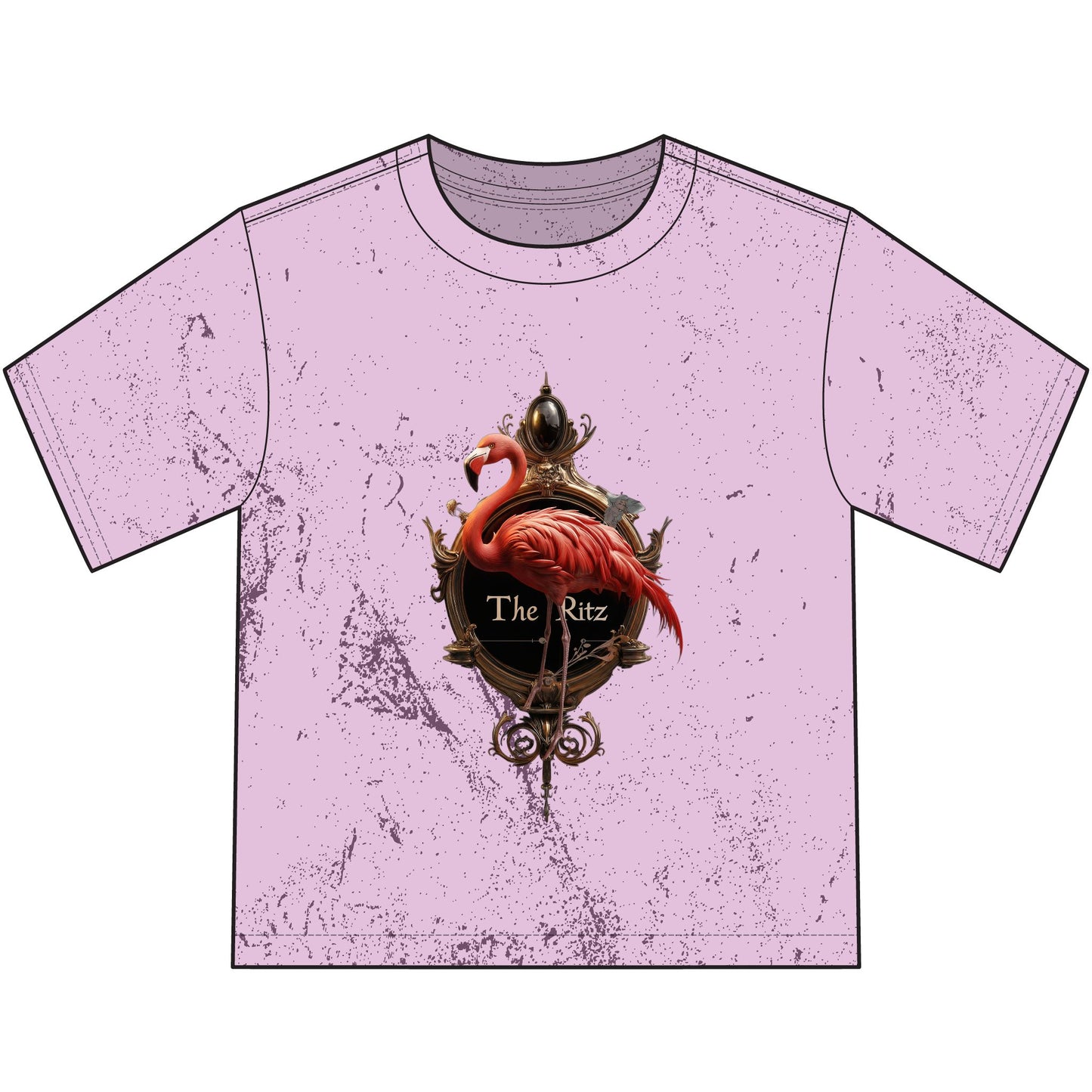 Ritz Flamingo Heavyweight Color Blast Youth T-Shirt – Ornate Frame Guardian Artwear