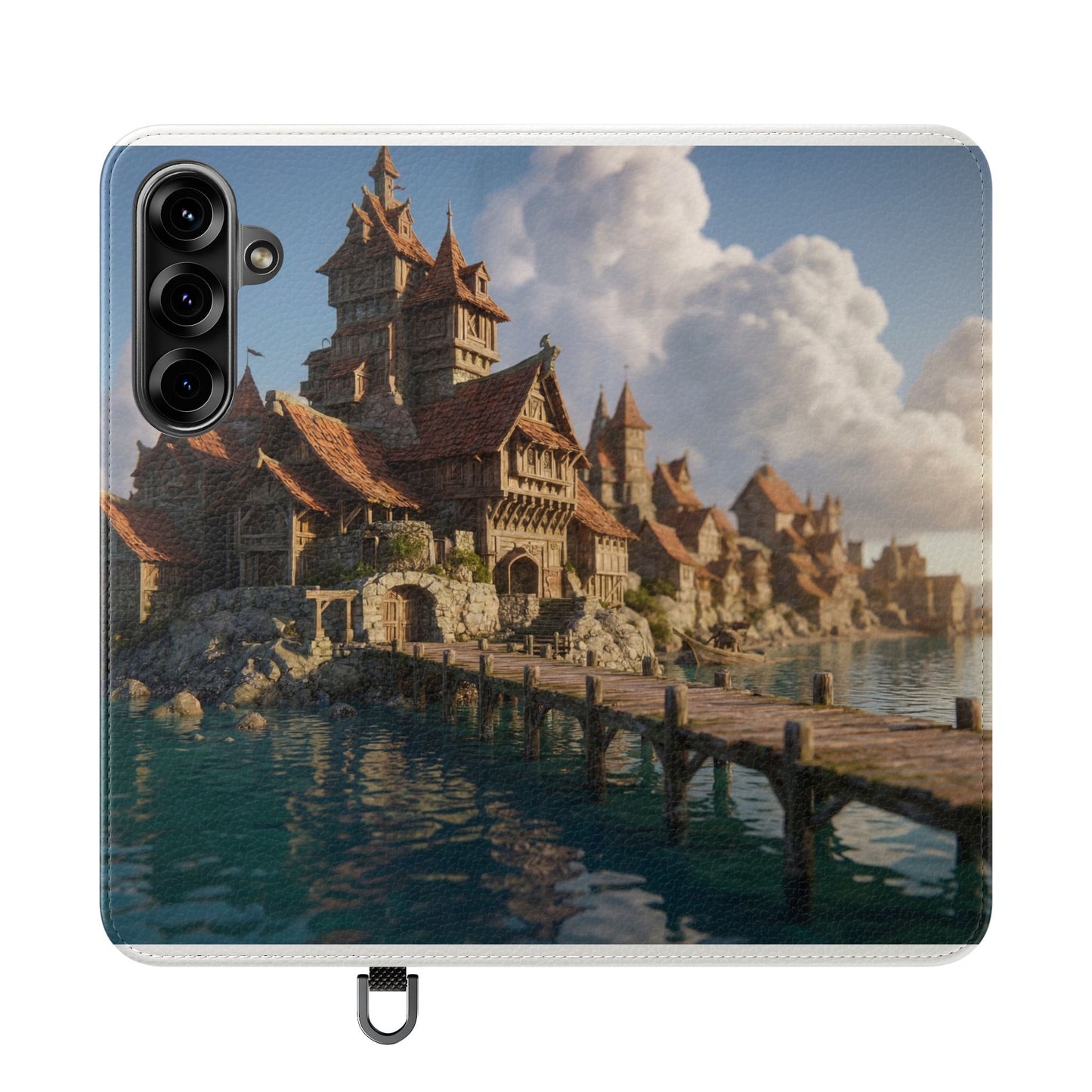 Cobblestone Harbor Flip Cases – Timber Town Seaside Walkway