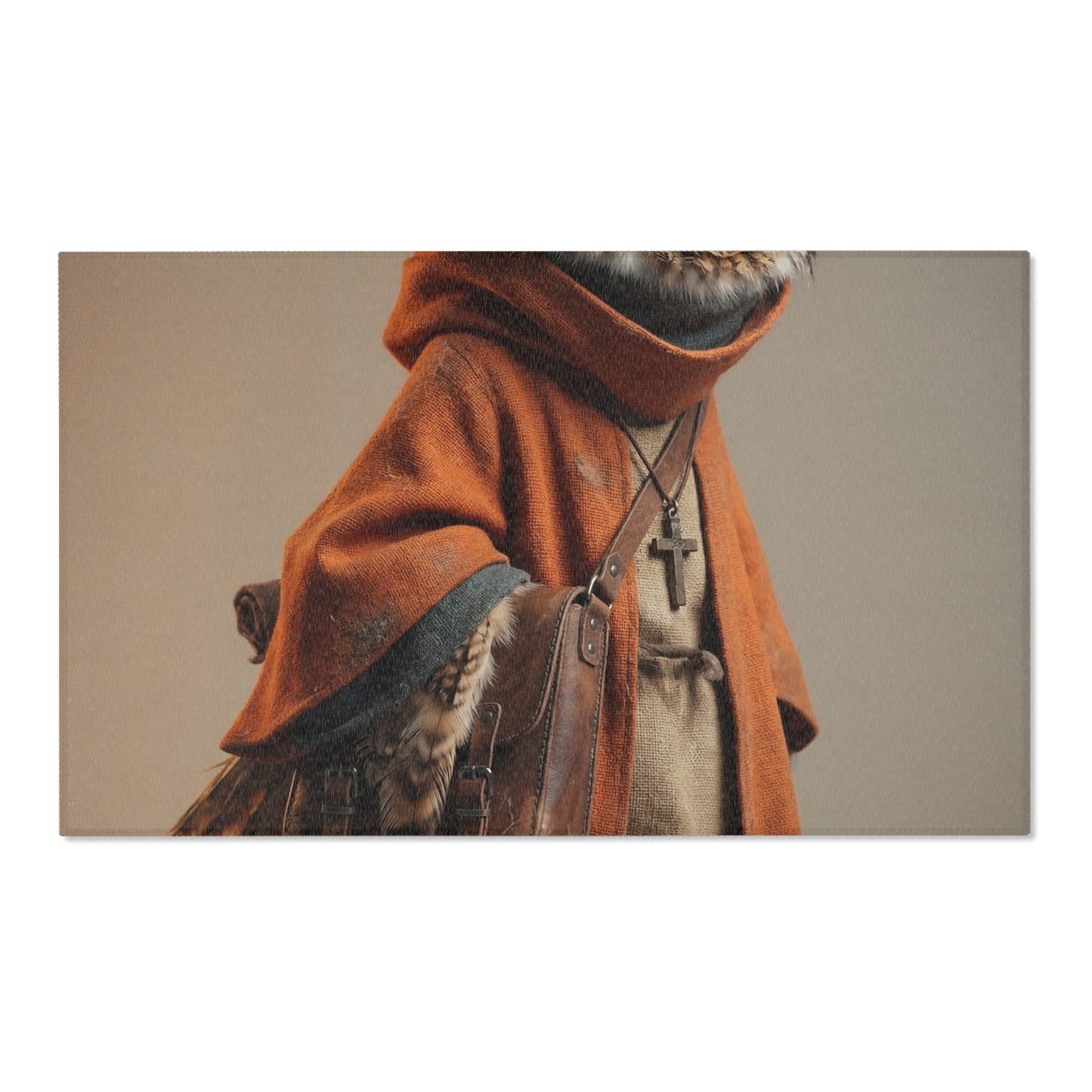 Wise Owl Scholar Rug – Warm Amber Study Companion