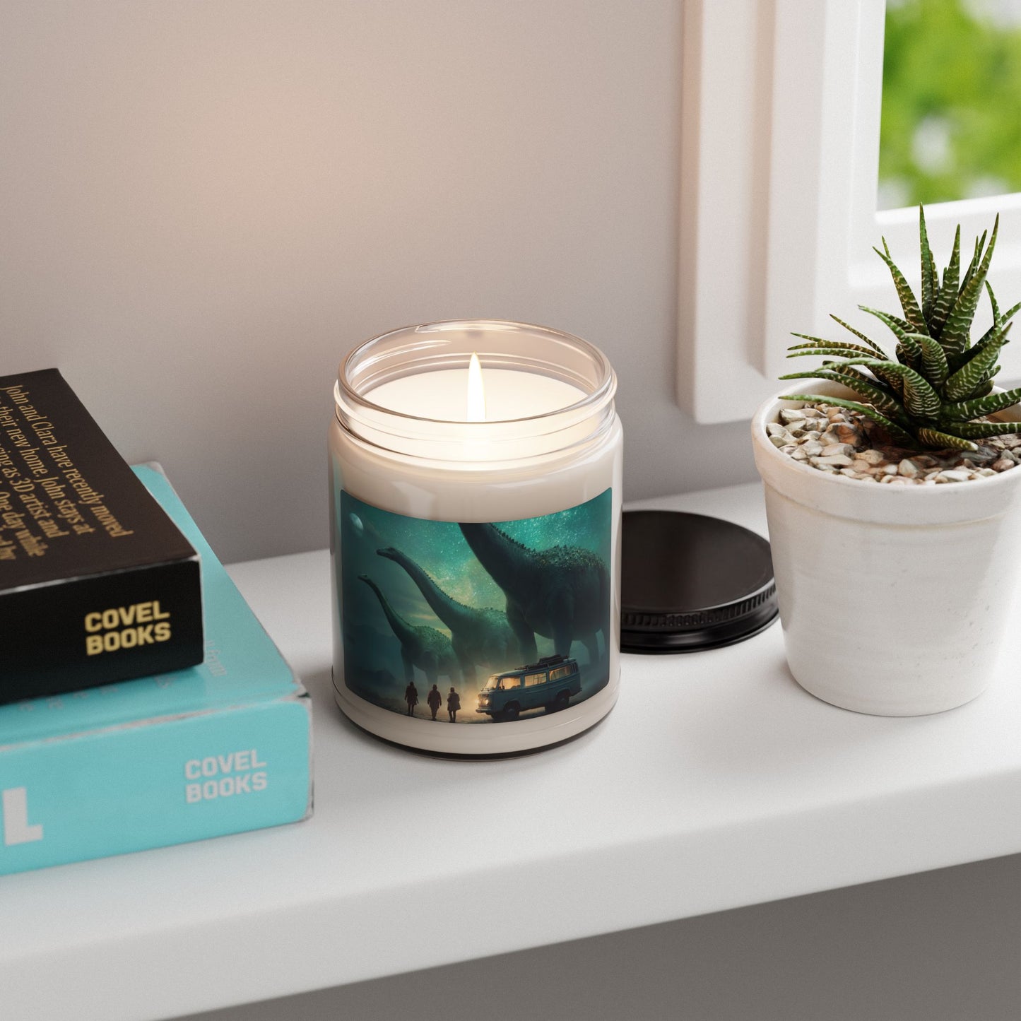 Dinosaur Encounters Scented Soy Candle, 9oz – Warm Glow Under Starlit Skies