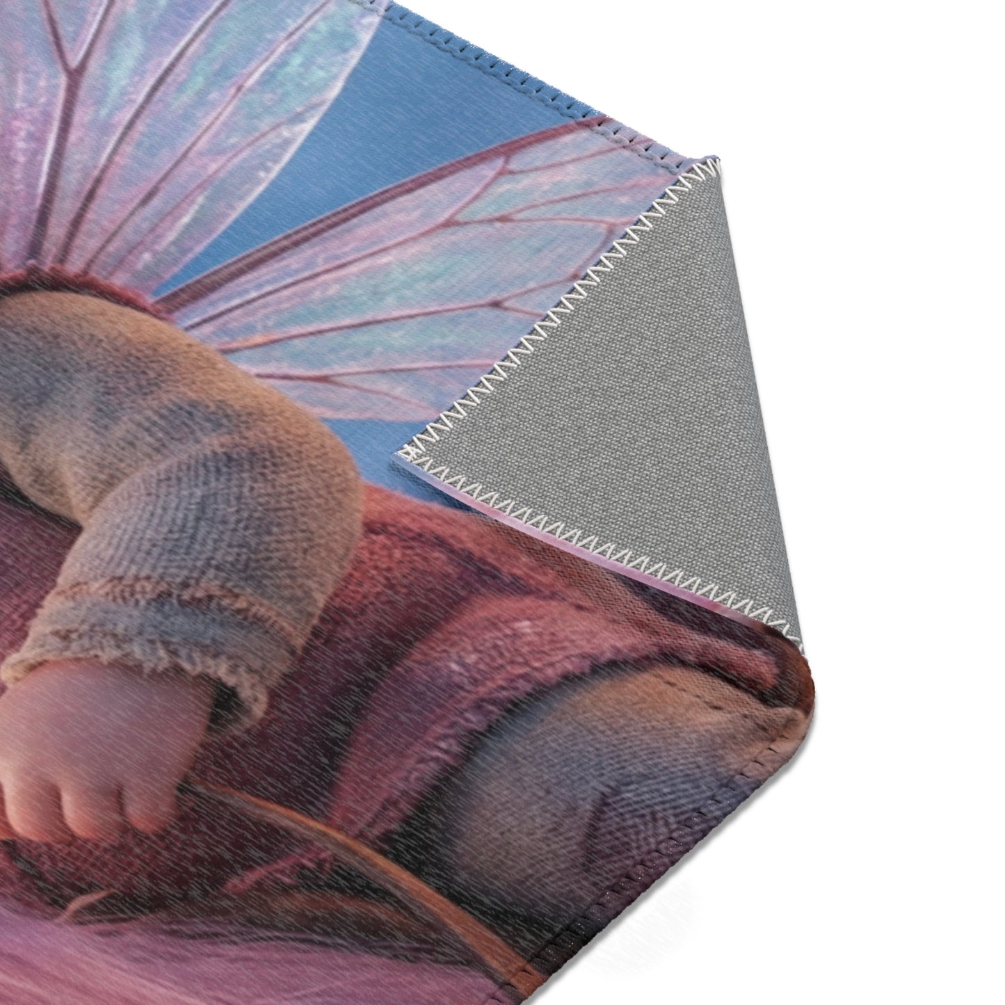 Fairy Riding Unicorn Area Rug – Snowglobe Winter Fantasy