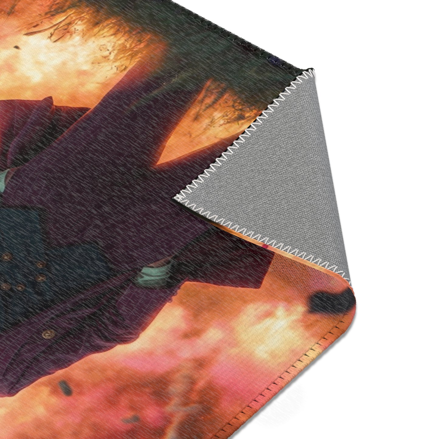 Crimson Explosion Rug – Mad Scientist’s Fiery Stand