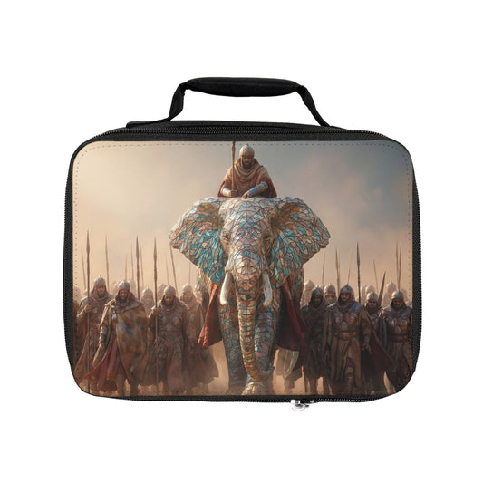 Mosaic Elephant Warlord Lunch Bag – Regal Dust and Sunlit Splendor