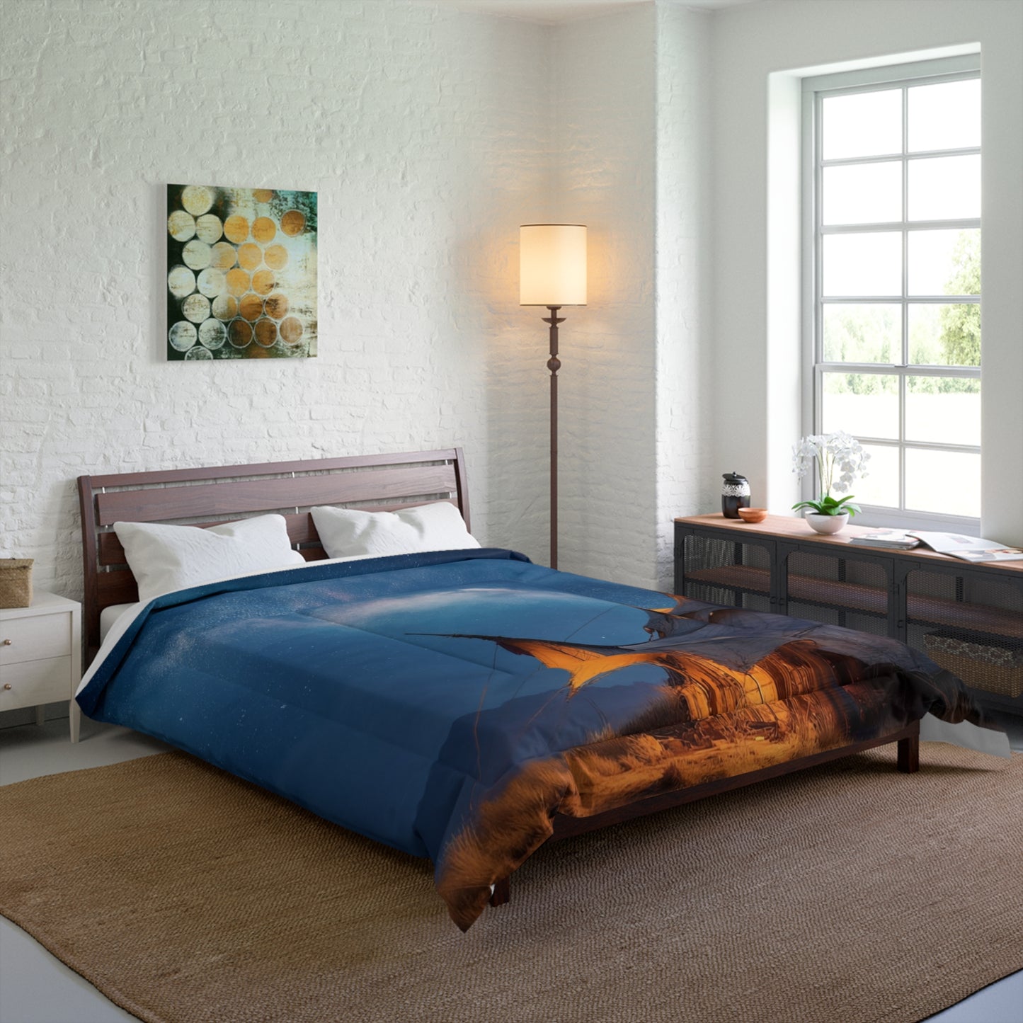 Starlit Nomad Tent Comforter – Milky Way Haven Under the Cosmos