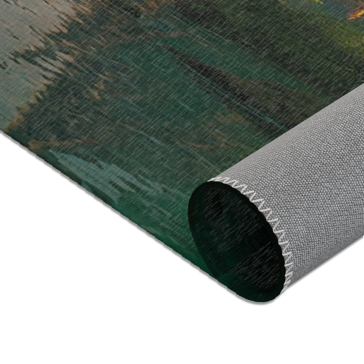 Bamboo River Village Rug – Twilight Waterway Serenity