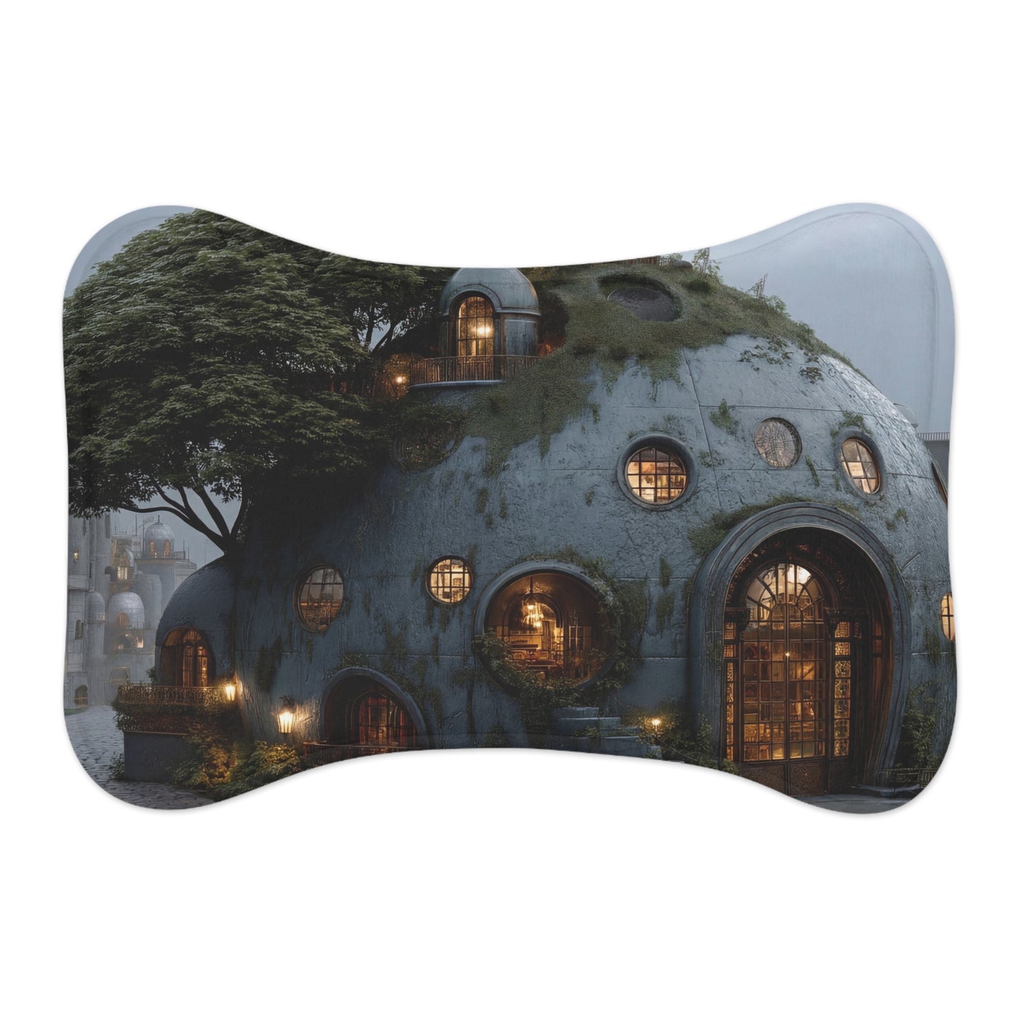 Moonlit Treehouse Dome Mat – Whispers of the Ancient Grove